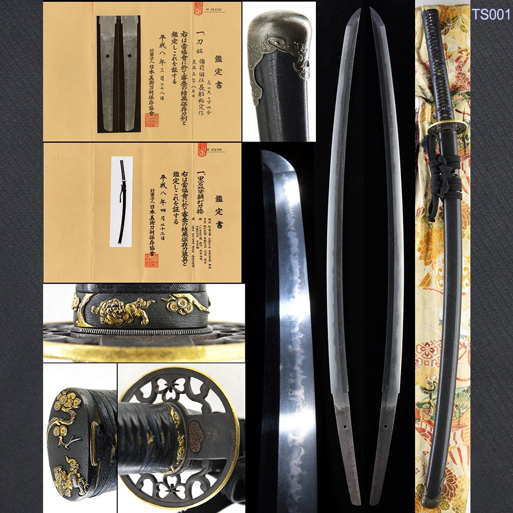 Katana TS001 Antique Katana sword in Ornate Mounting NBTHK Hozon certificated