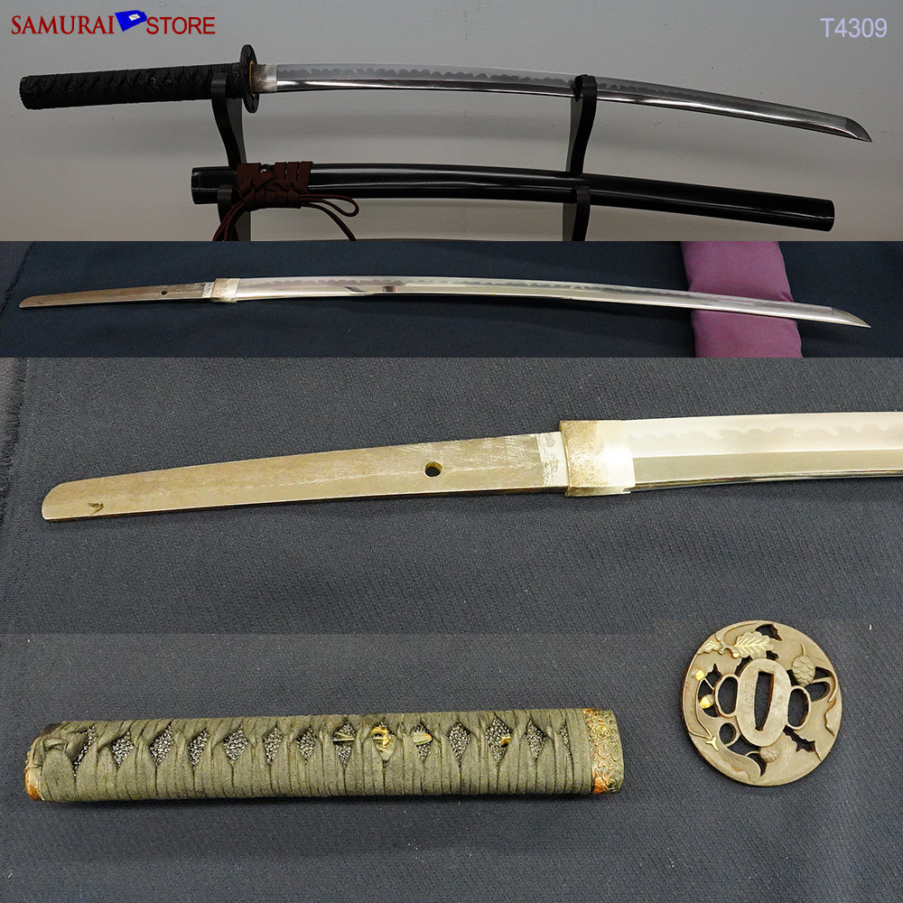 T4309 Antique Katana sword in Ornate Mounting