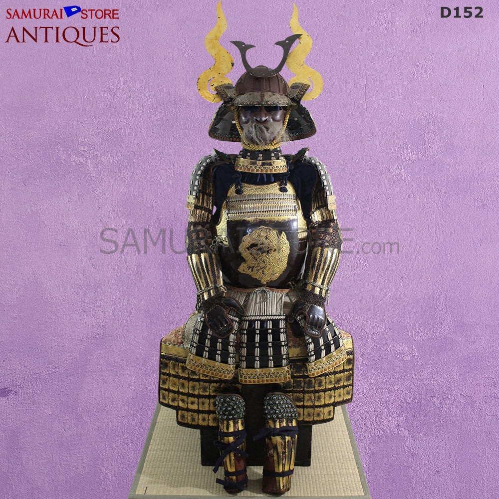 D-152 Antique suit of armor Edo Shogun period w/ Tokubetsu-Kicho Certificate