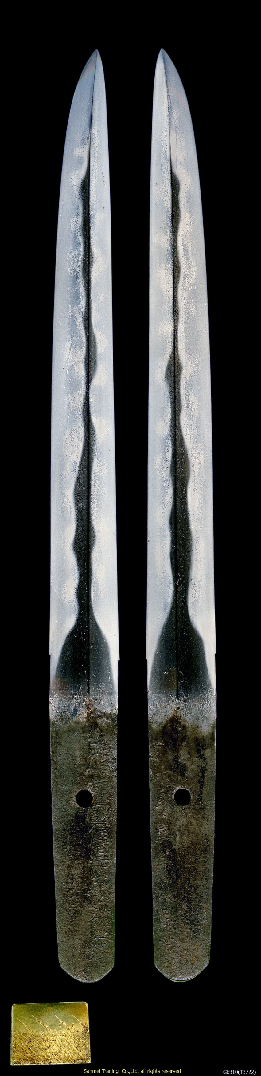 Tanto - Tokuho - by Sukesada - Double-Edged Tanto: Osafune Sukesada
