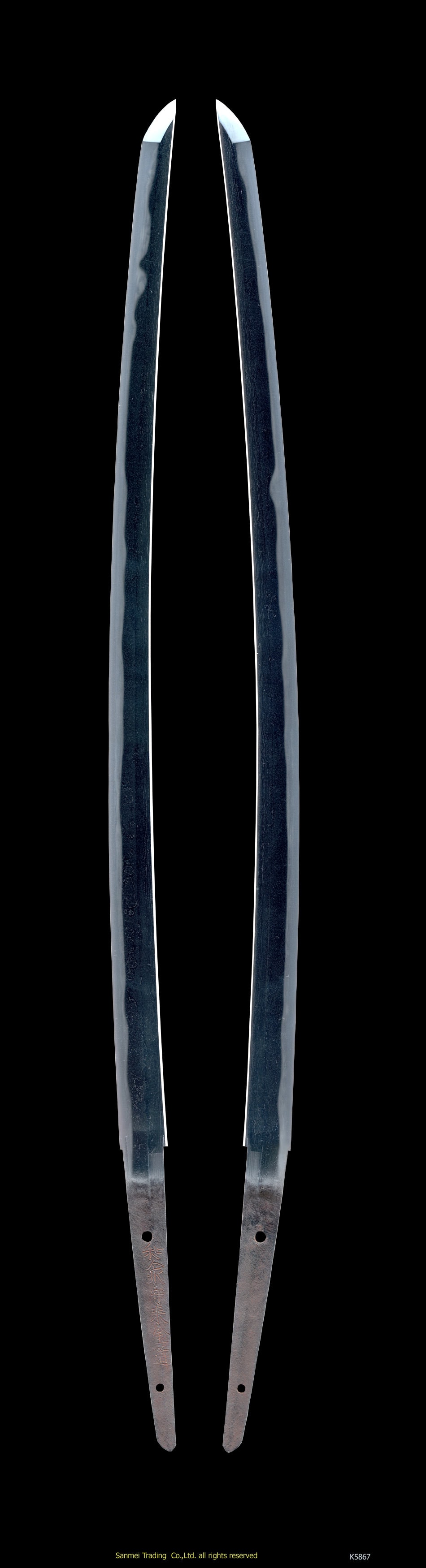 Daisho - Hozon - by Mishina Kinmichi - Daisho: Izumi-no-kami Rai Kinmichi with Urumi-nuri Lacquered Koshirae