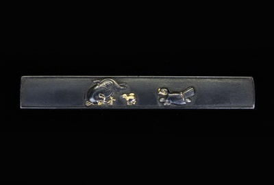 K-035 親子鶏図小柄