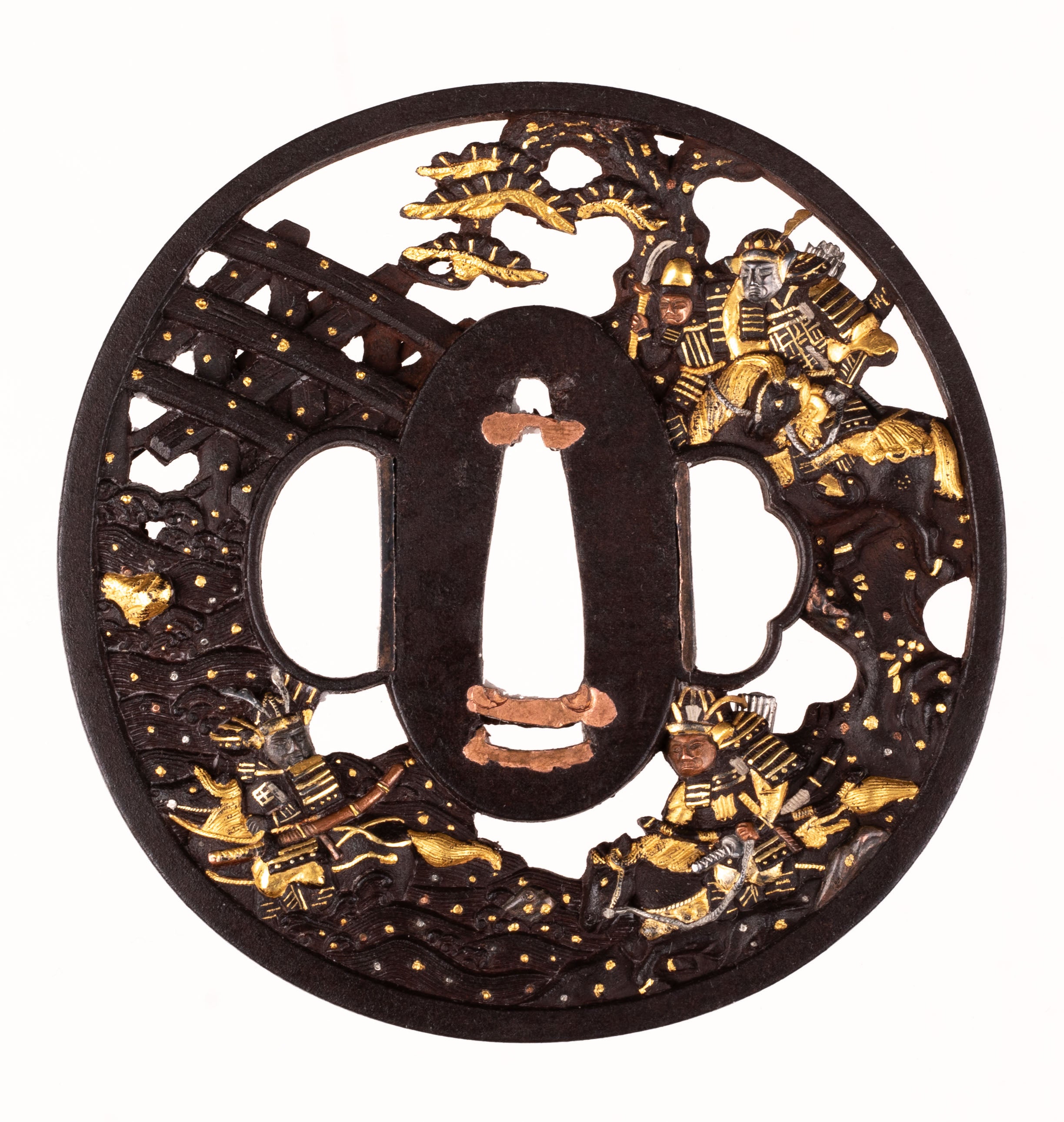 Tsuba - Iron Soten School, Battle of Uji
