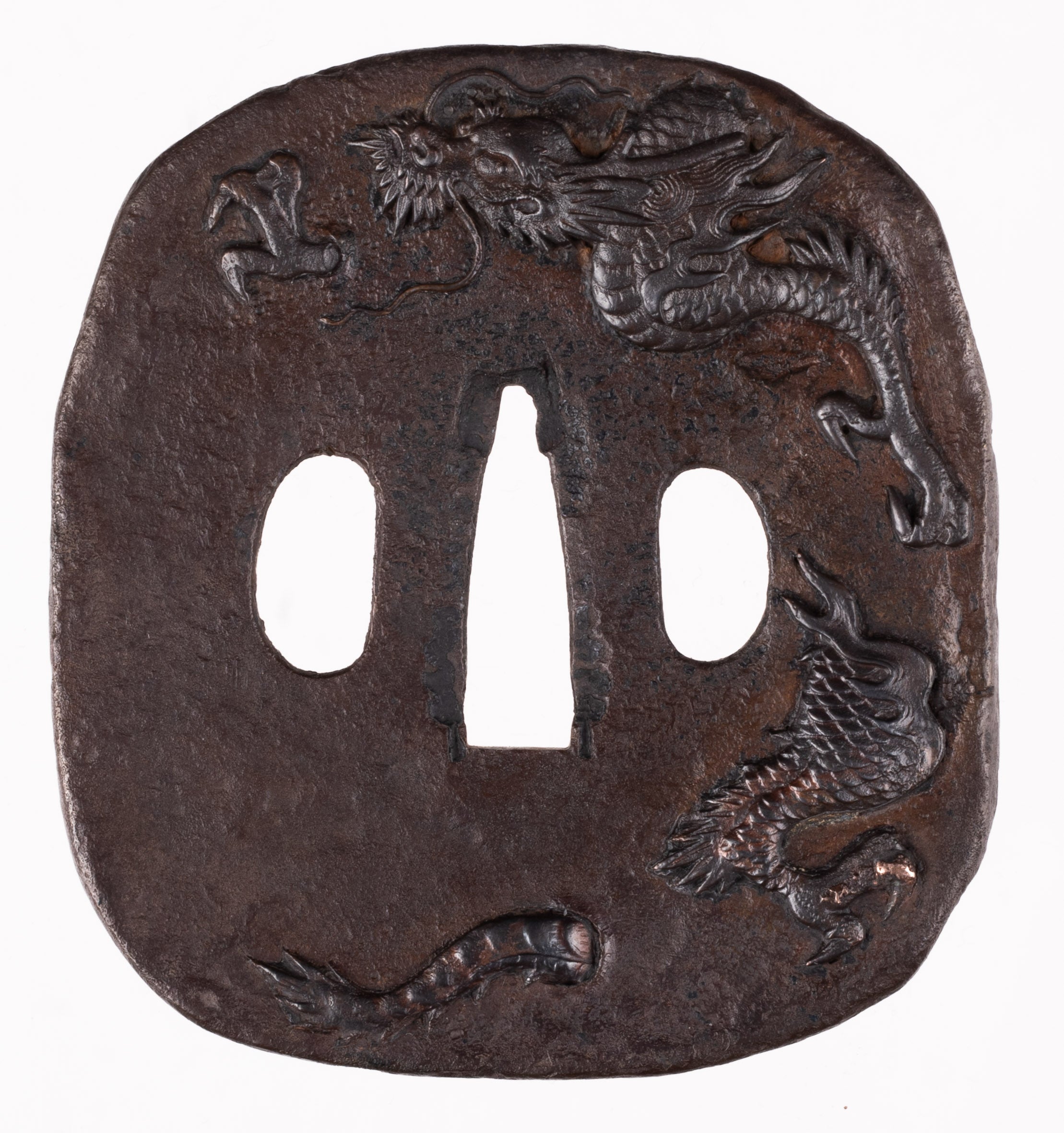 Tosogu - Iron with Dragon Decoration