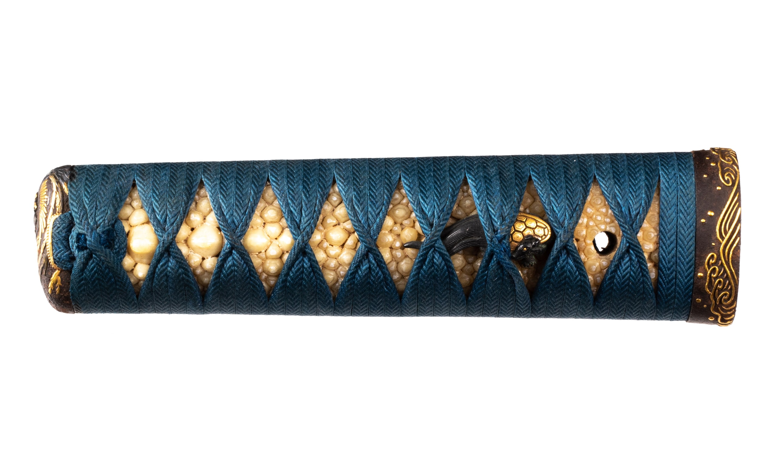 Tsuka with phoenix kashira and minogame menuki