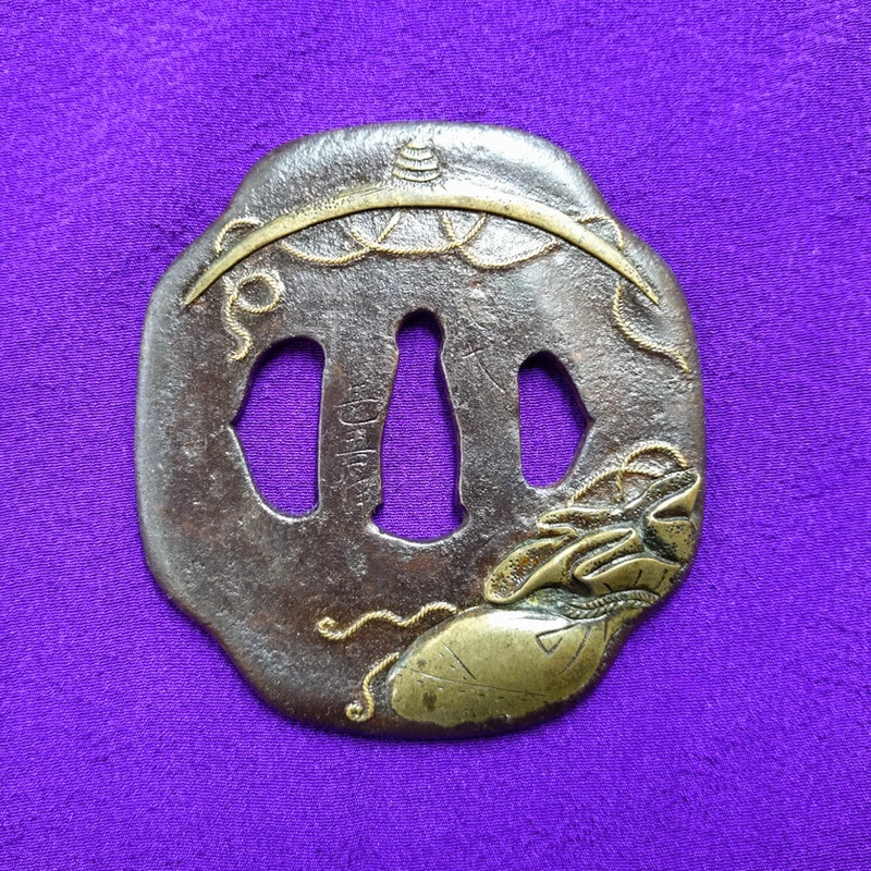 Tsuba - Tokuho - Yatsushiro Jingo (3rd Generation) - Treasure Pattern
