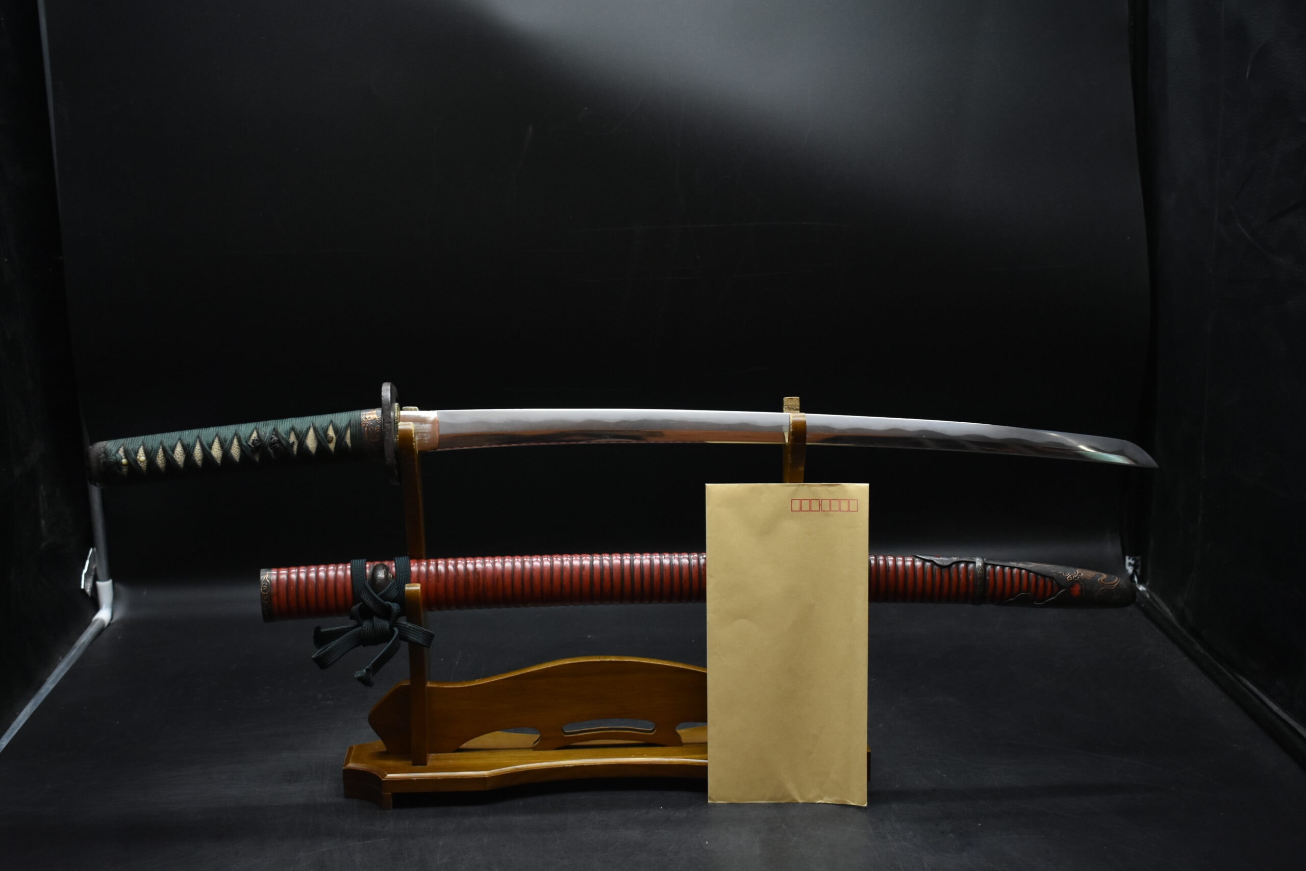 Wakizashi Nihonto Red Saya