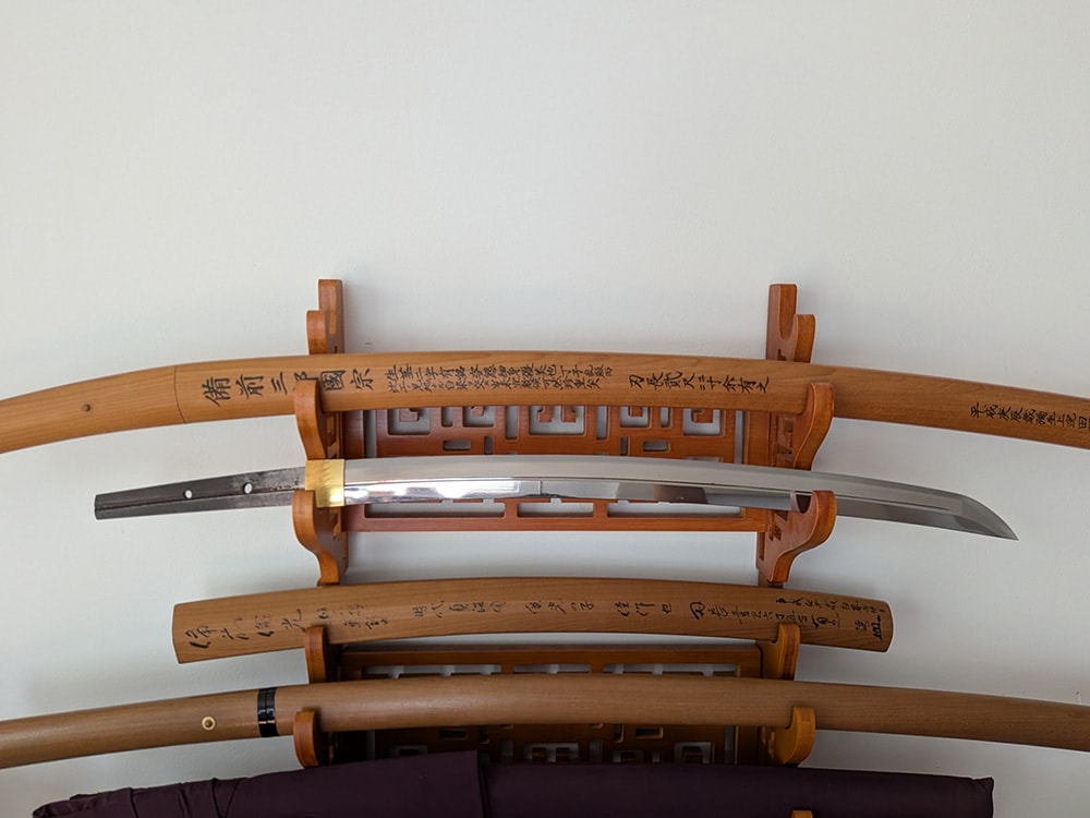 Kozori Bizen wakizashi with Tomomitsu sayagaki