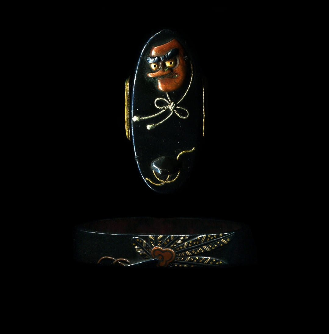 Unusual set bearing the design of the famous mythical figure the Tengu
