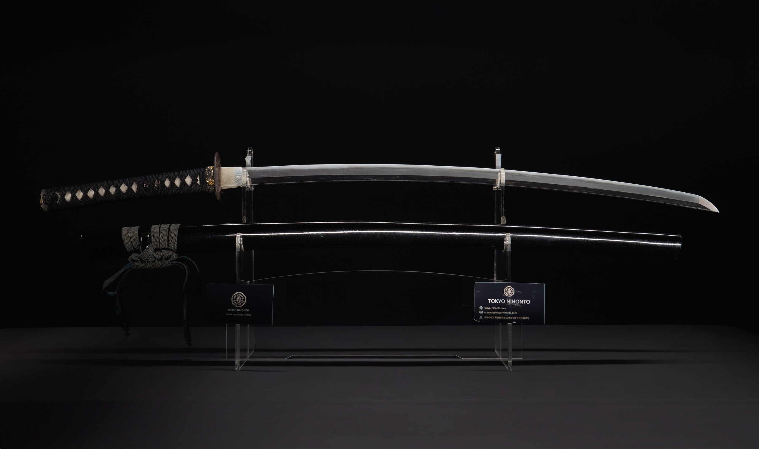 Antique Japanese Muromachi Katana Sword attributed to Kaifu with Inlaid Iron Sukashi Tsuba and Shakudō Figure Fuchi-Kashira - NBTHK Hozon