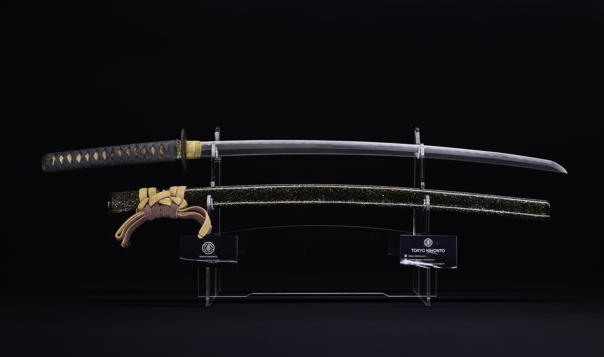 Antique Japanese Katana Sword, Edo Period with Musha-e Battle Koshirae