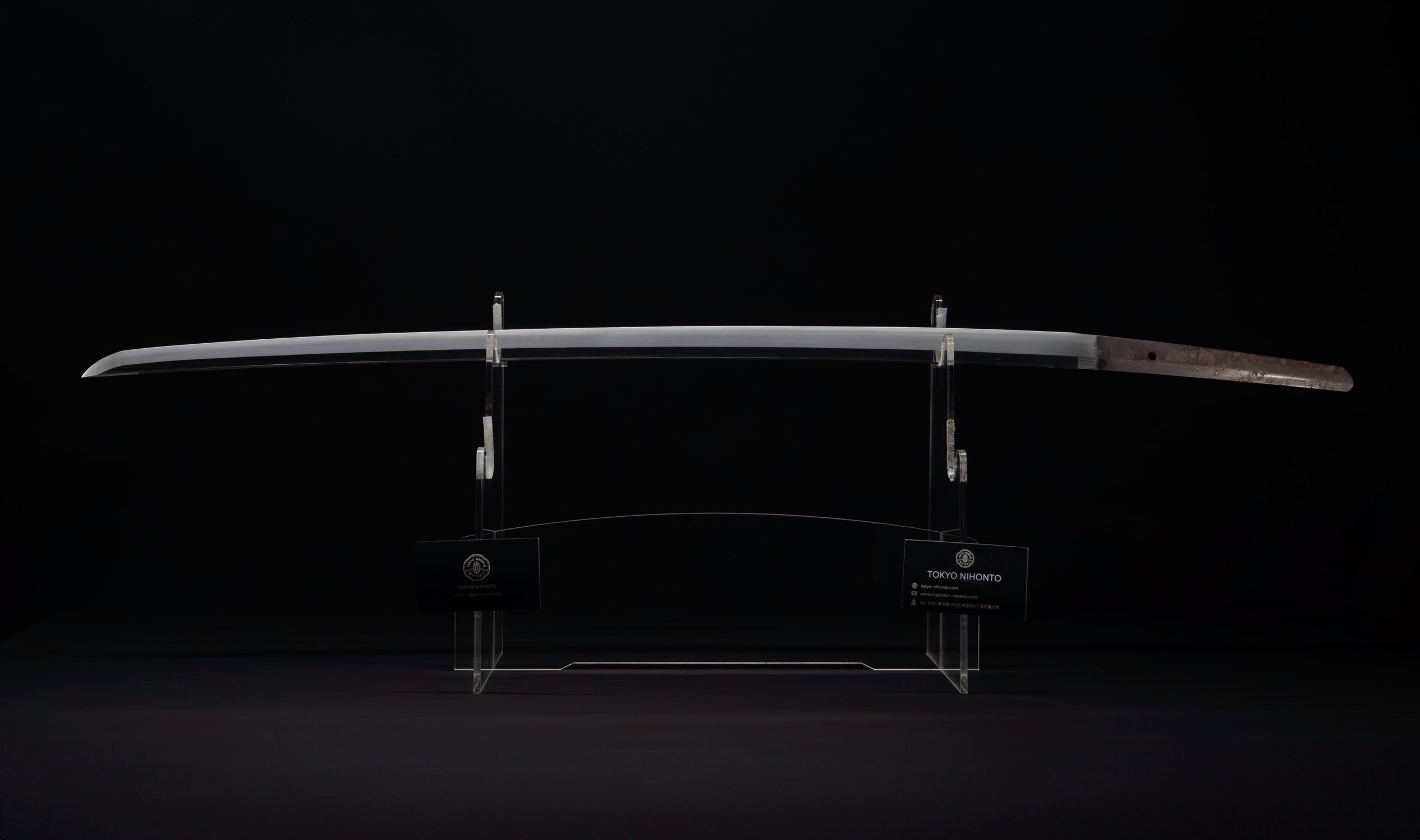 Katana - Hozon - 作 高田派 - 日本刀 刀 藤原高田 銘 長寸76cm 直刃 龍目貫 NBTHK保存刀剣鑑定書付