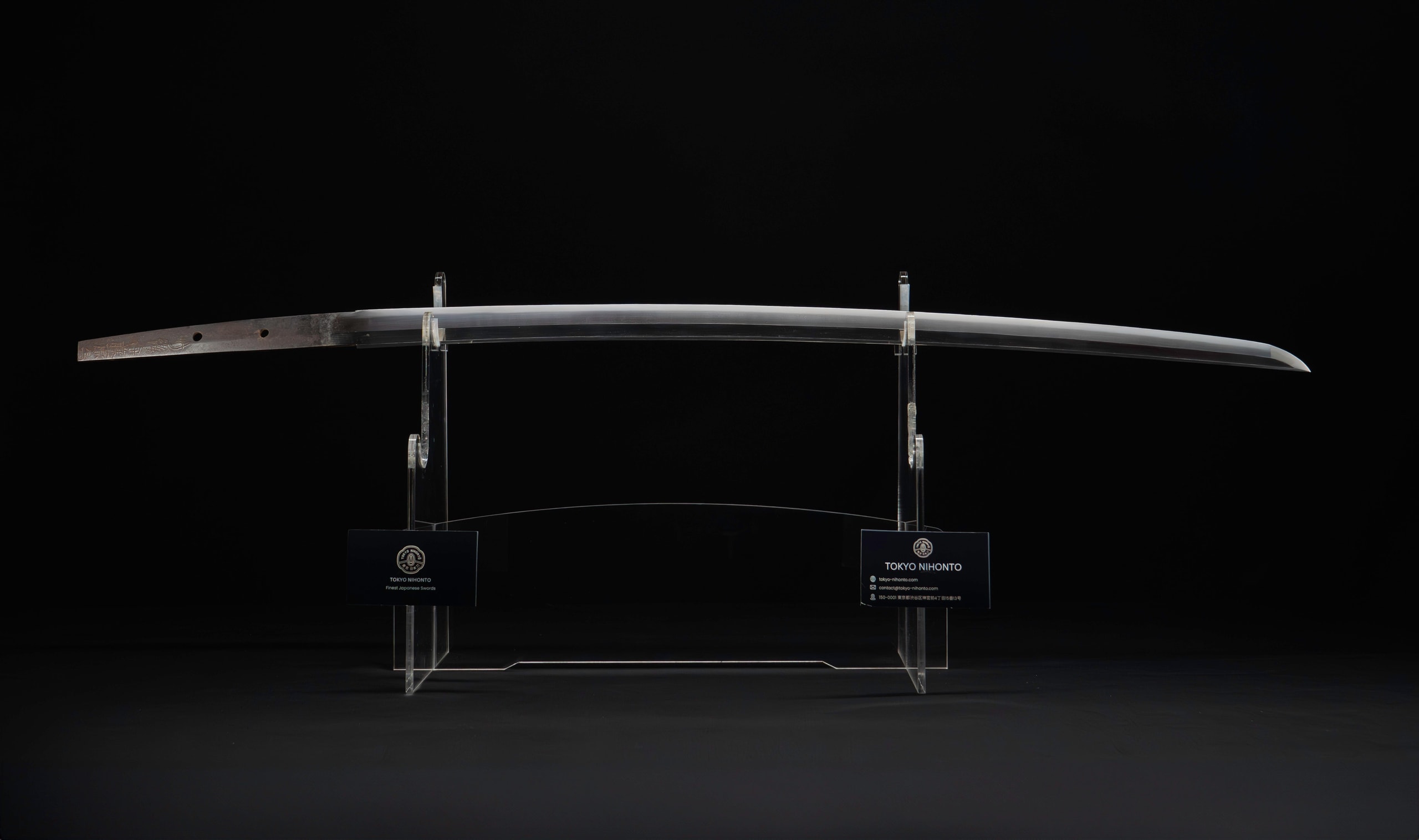 Katana - Hozon - by Mishina Kanemichi - Antique Japanese Katana: Tango no Kami Fujiwara Kanemichi Kikumon NBTHK Hozon