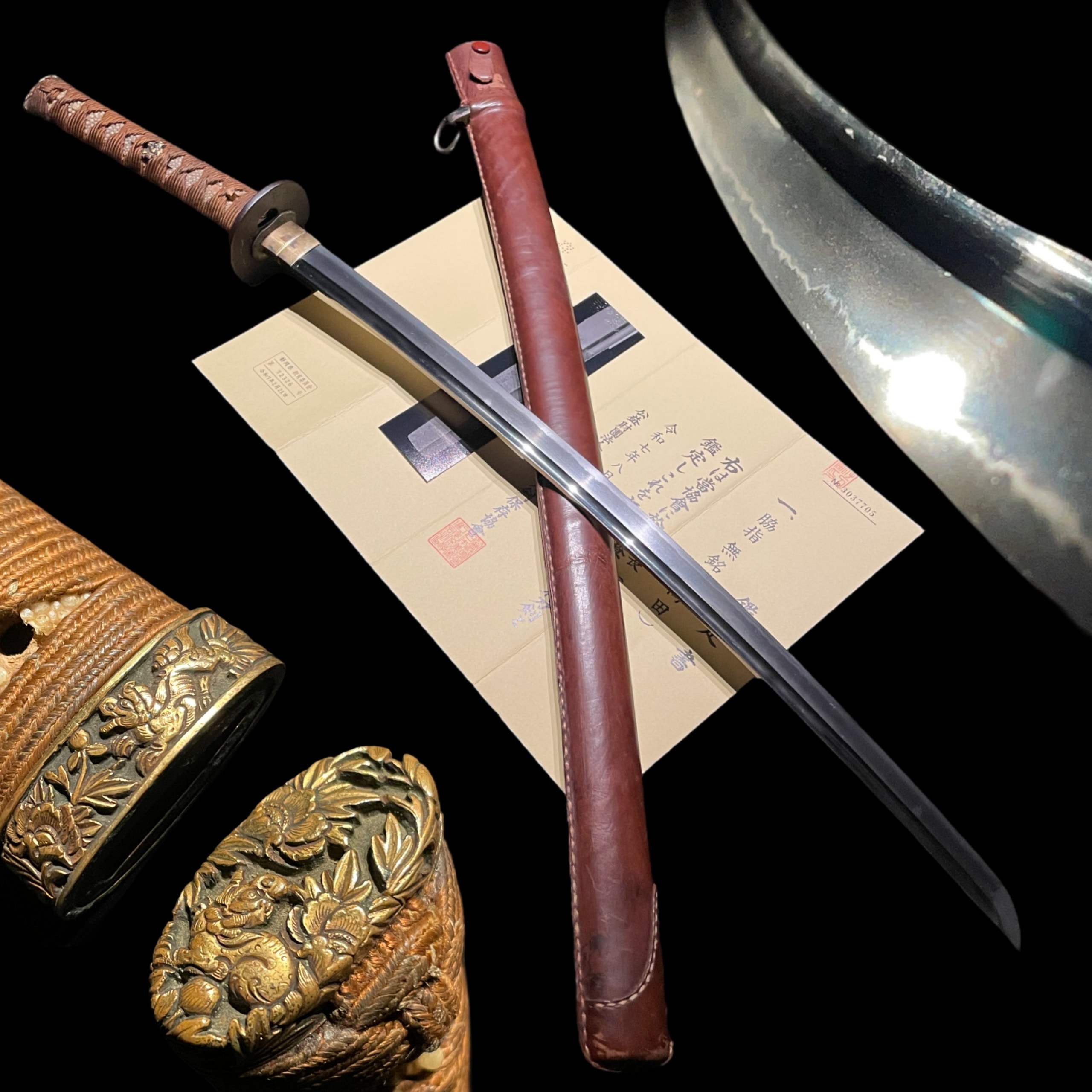 Takada 高田 GUNTO Koshirae 軍刀拵 Koto Muromachi period with NBTHK certificate