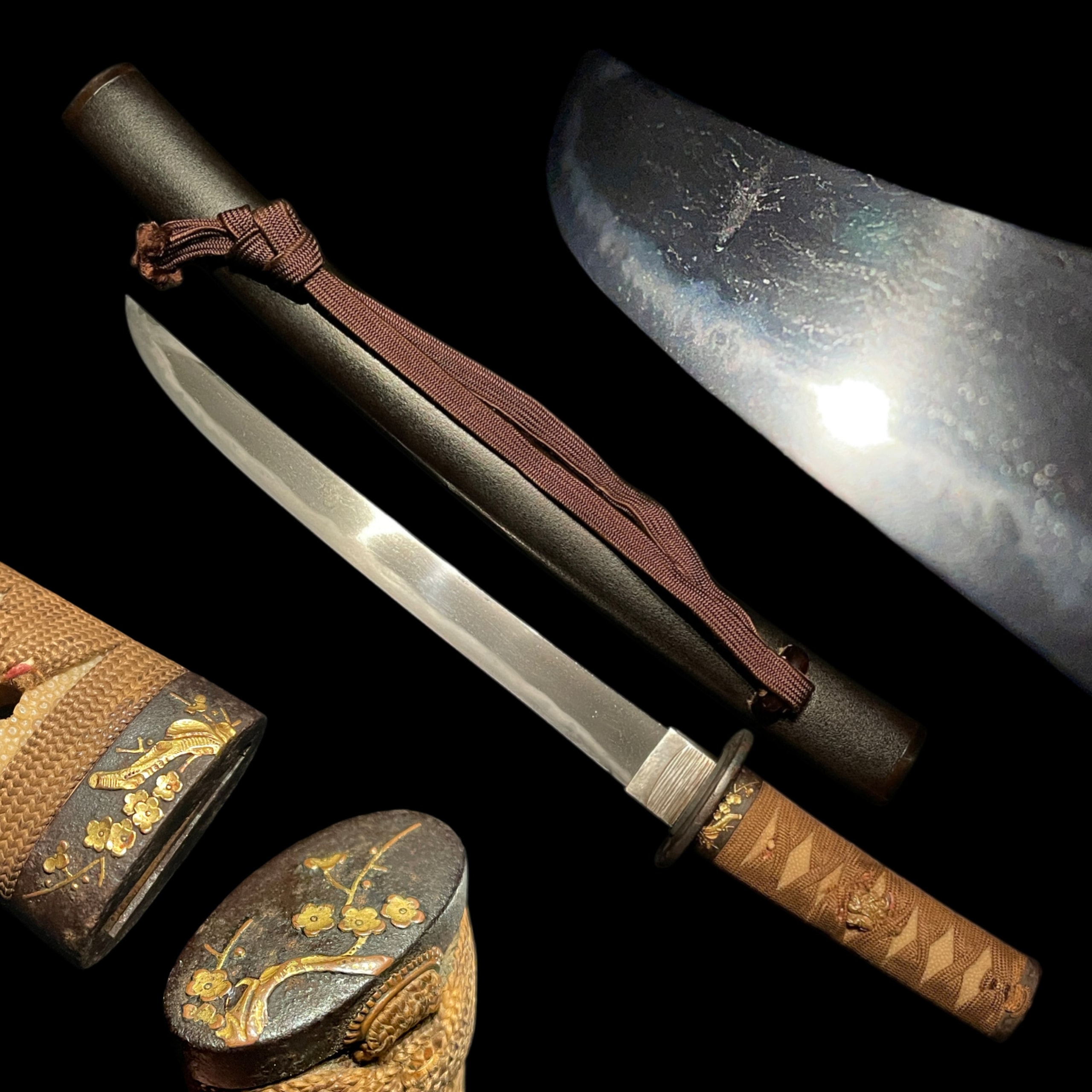 Plum Fuchikashira Hirazukuri Tanto Muromachi period Mumei