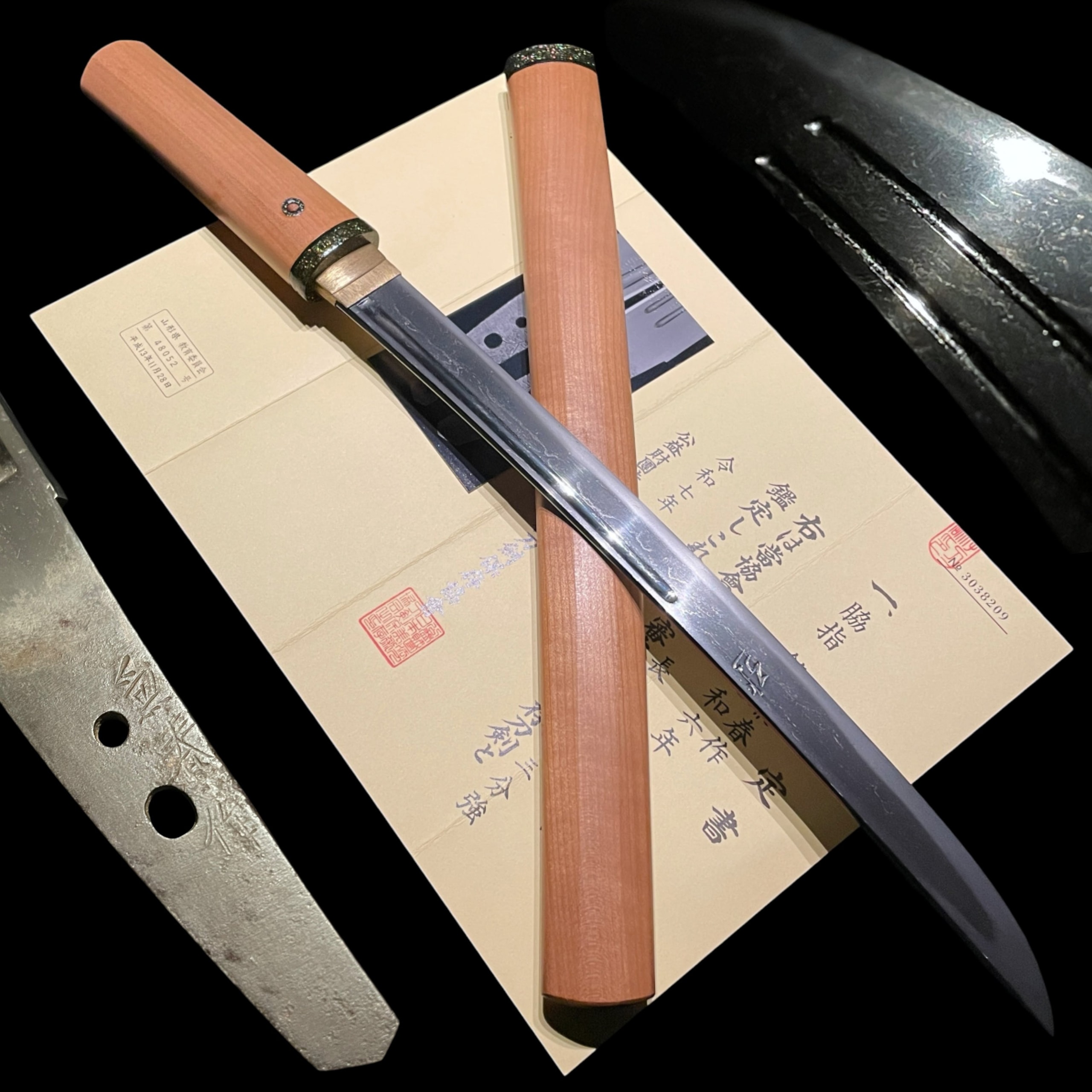 Hirazukuri Wakizashi Kaneharu Saku March 1620 兼春作 元和六年三月吉日 Signed Early Edo Period