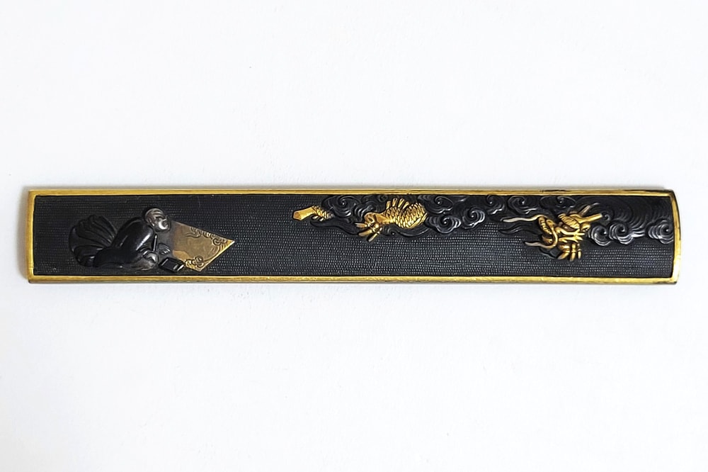 Kozuka - Hozon - Dragon Painting with Finishing Touch Design