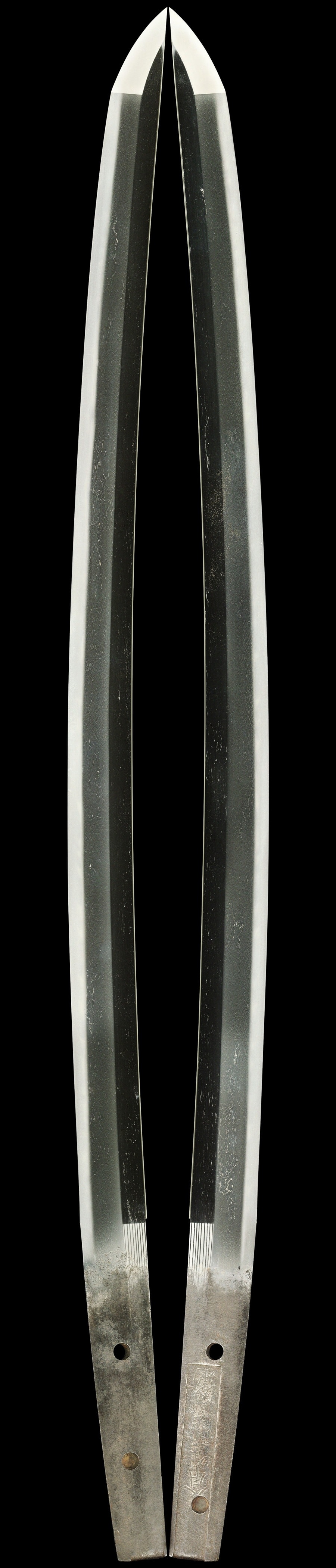 Wakizashi - Hozon - by Kozori School - Orikaeshi-mei Bizen Osafune Iesuke