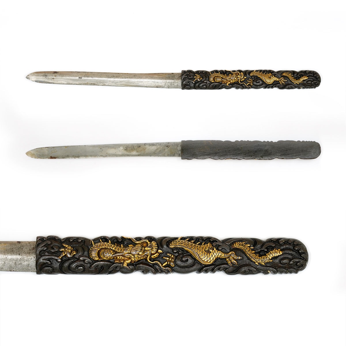Kozuka - Kozuka with Namihashiriryu (Dragon in Waves) Design (with Umahari) - Mumei