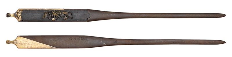 琵琶と花図 後藤光侶(花押Goto Mitsutonmo(Kao) 16-134