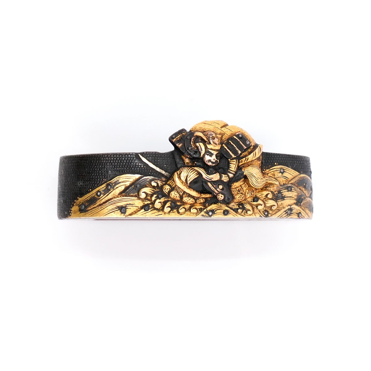 Fuchi-Kashira - Atsumori Design Fuchi Kashira, Mumei