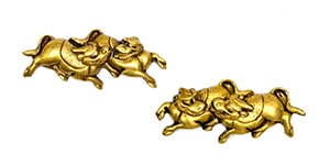 Menuki - Kirinn (Qilin) Design, Mumei