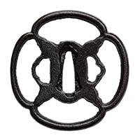 Tsuba - Large Sukashi Tsuba, Mumei 12-927