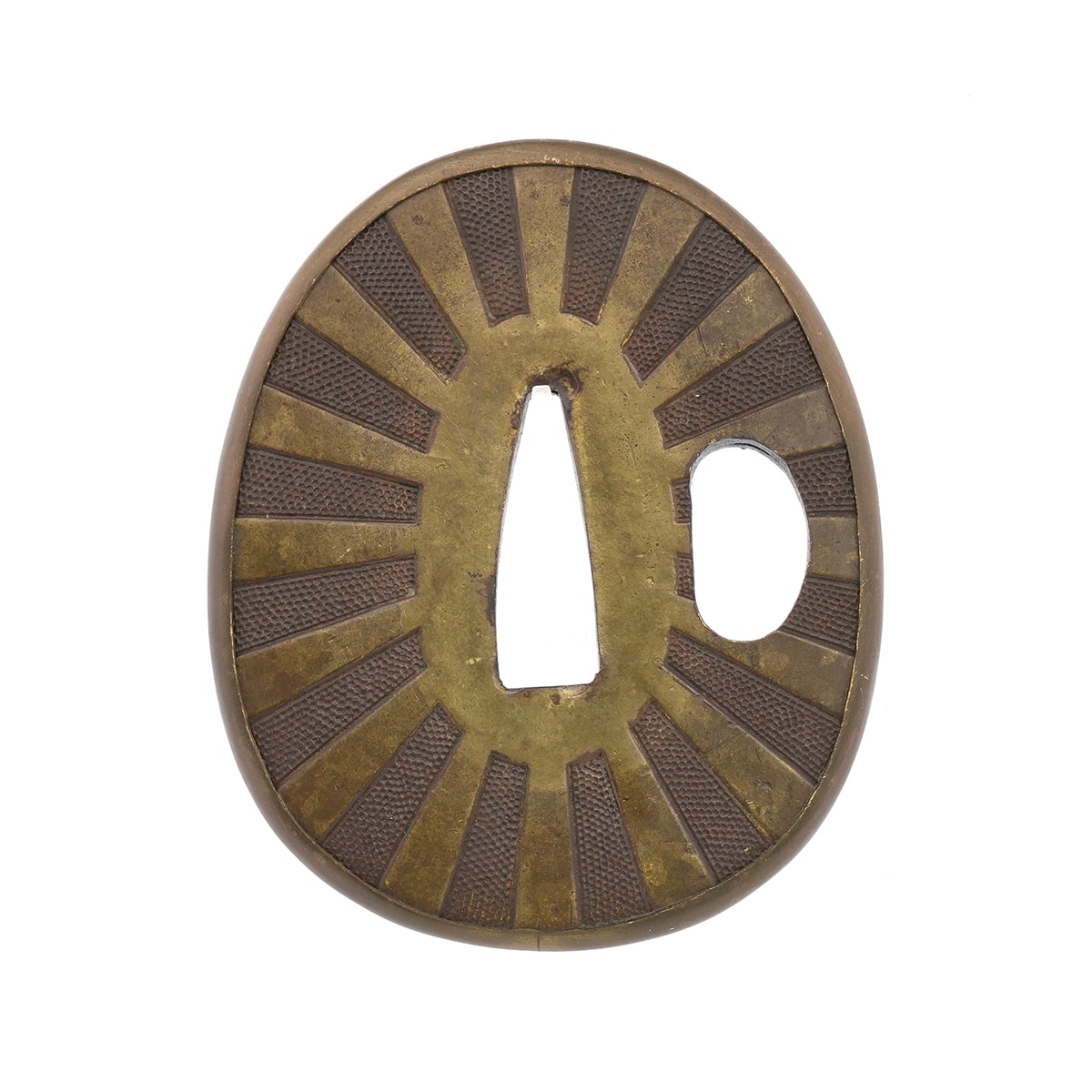 Tsuba - Navy Tachi-style Simplified Military Sword Tsuba - Mumei