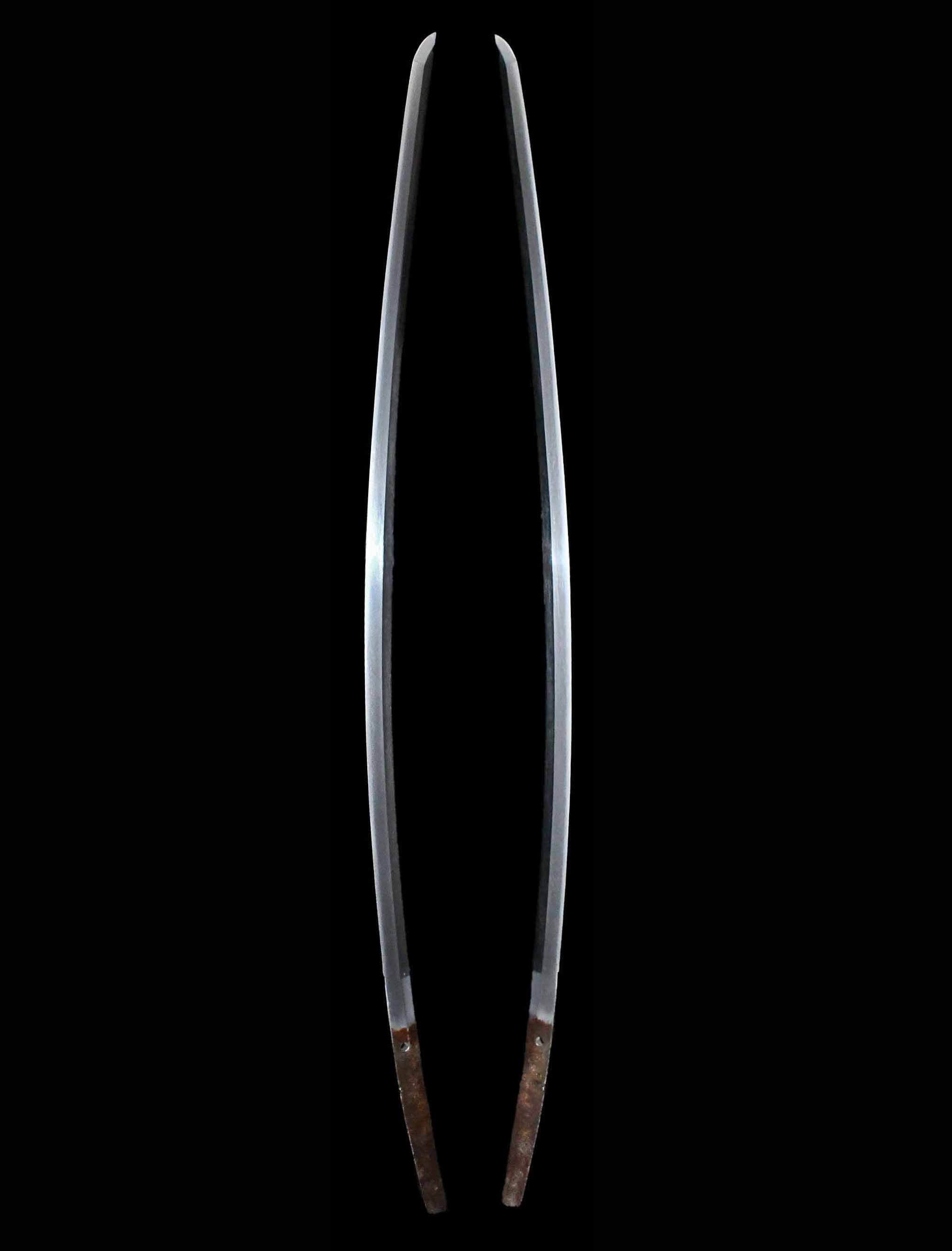 Tachi - NTHK - Mumei with Red-Brown Lacquered Uchigatana Koshirae (with Preservation Society Certificate)