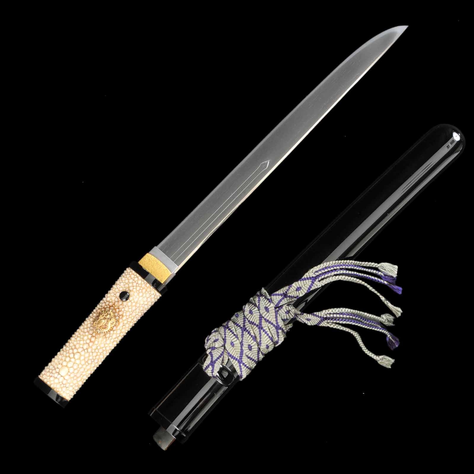 Tanto - Kanekiyo - NTHK Certificate - Aikuchi/Shirasaya Koshirae - Ubu Nakago - Koto Era - Tokyo 262857