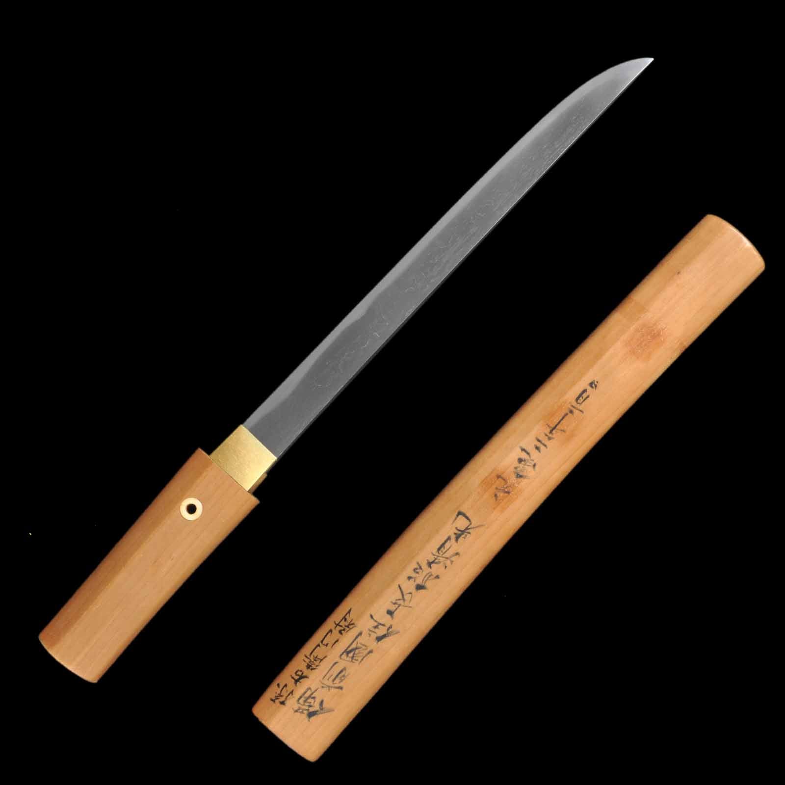 Tanto - Kiyomitsu - NBTHK Hozon Certificate - Shirasaya Koshirae(with Sayagaki) - Ubu Nakago - Koto Era - Tokyo 132585