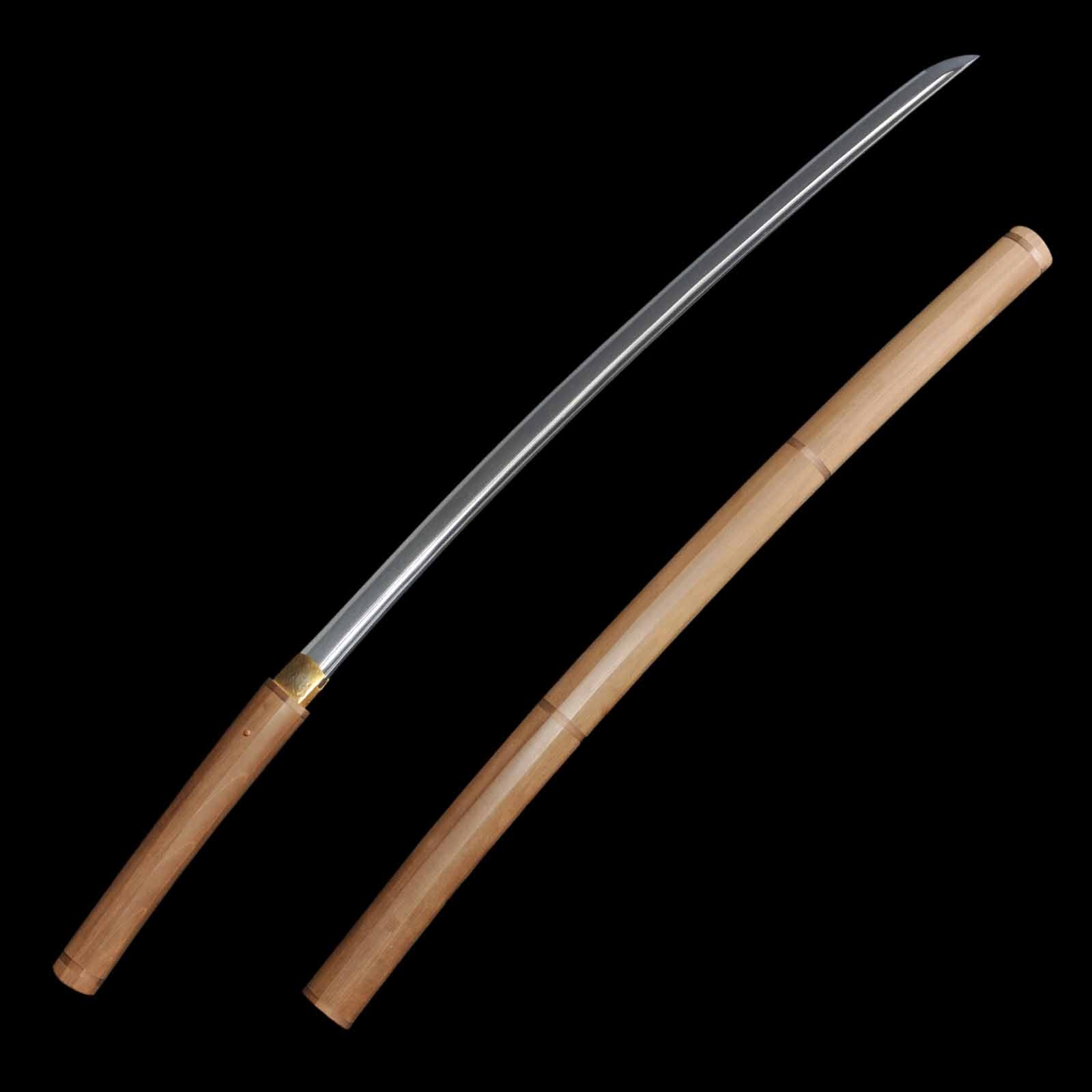 Katana - Mumei(No Signature) - NBTHK Certificate(Kongo Hyo'e Moritaka) - Shirasaya Koshirae - Suriage Nakago - Koto Era - Fukuoka 6462