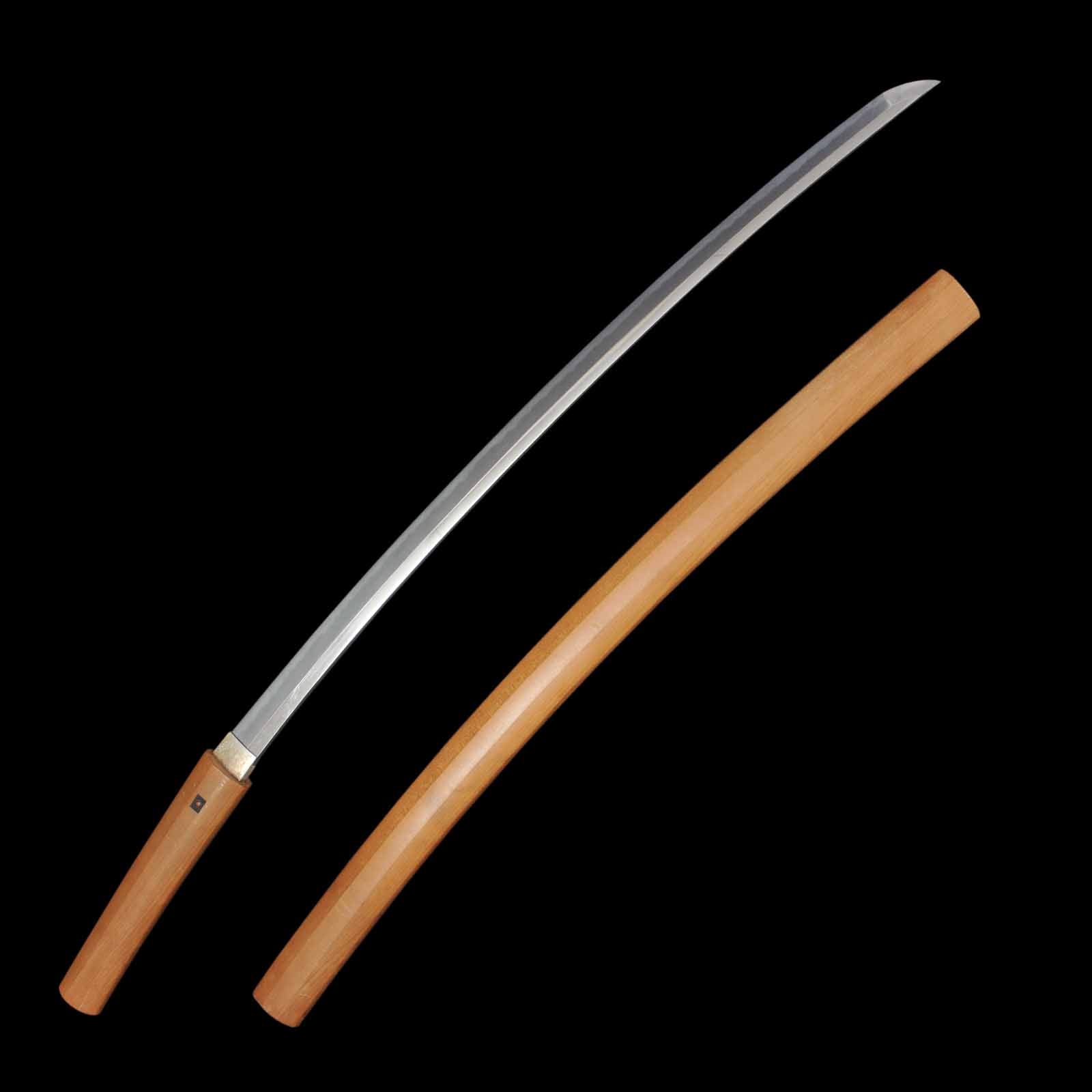 Katana - Kanemoto - Shirasaya Koshirae - Suriage Nakago - Koto Era