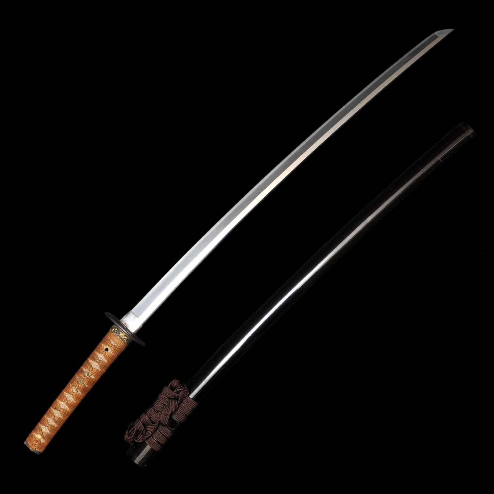 Katana - Kanemitsu - NBTHK Hozon Certificate - Uchigatana/Shirasaya Koshirae - Suriage Nakago - Koto Era - Kyoto 11152