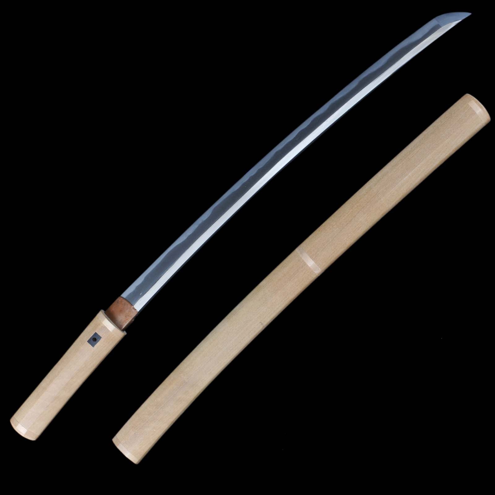 Wakizashi - Mumei(No Signature) - Shirasaya Koshirae - Suriage Nakago - Shinto Era - Hyogo 86606