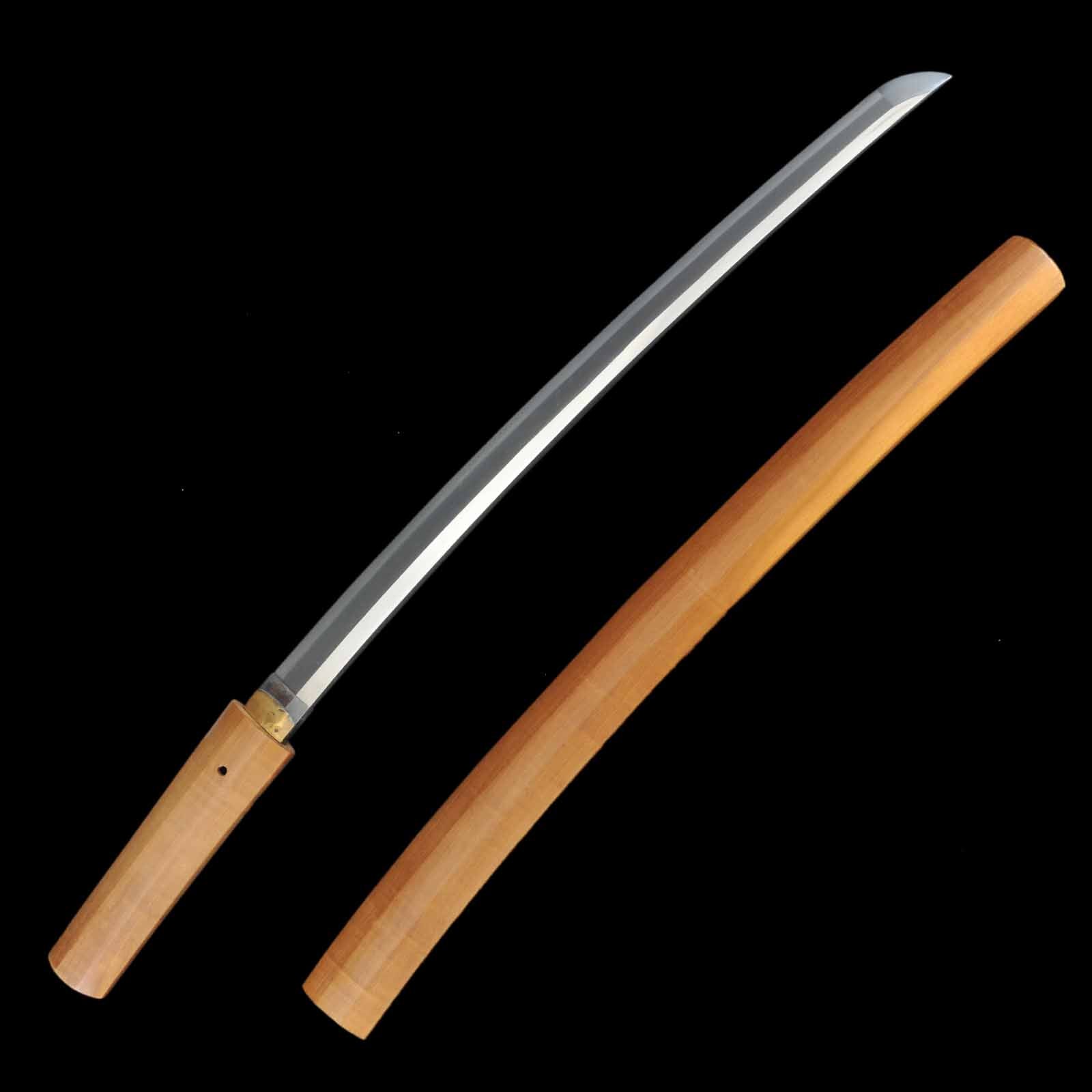 Wakizashi - Tadayuki - NBTHK Hozon Certificate - Shirasaya Koshirae - Ubu Nakago - Shinto Era - Saitama 55546