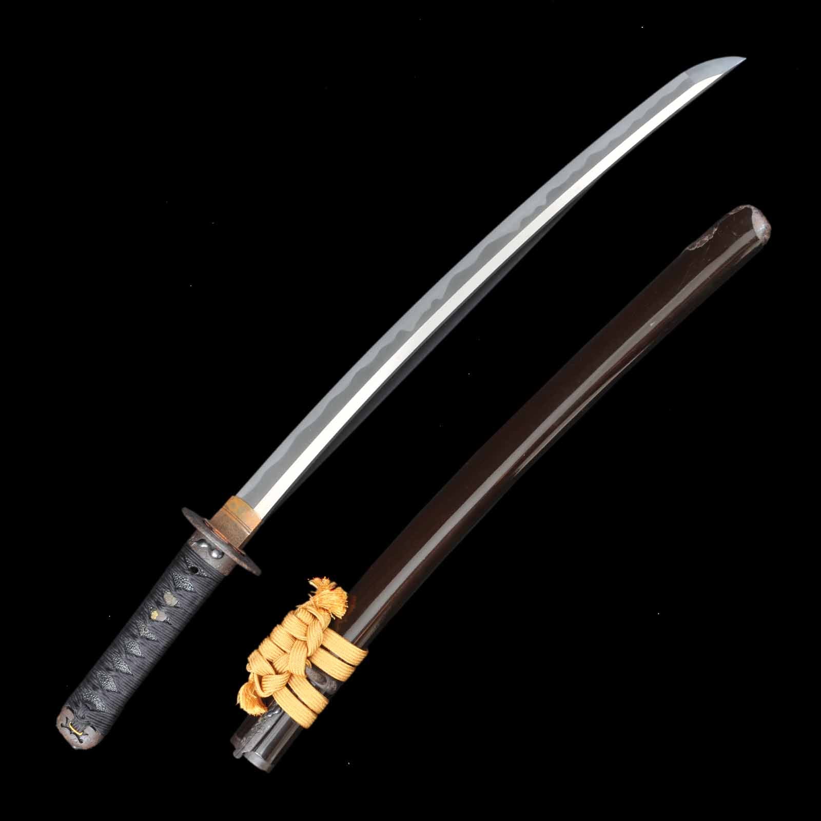 Wakizashi - Bungo Takada no Ju Fuji(illegible) - Uchigatana Koshirae - Suriage Nakago - Shinto Era - Hiroshima 35224