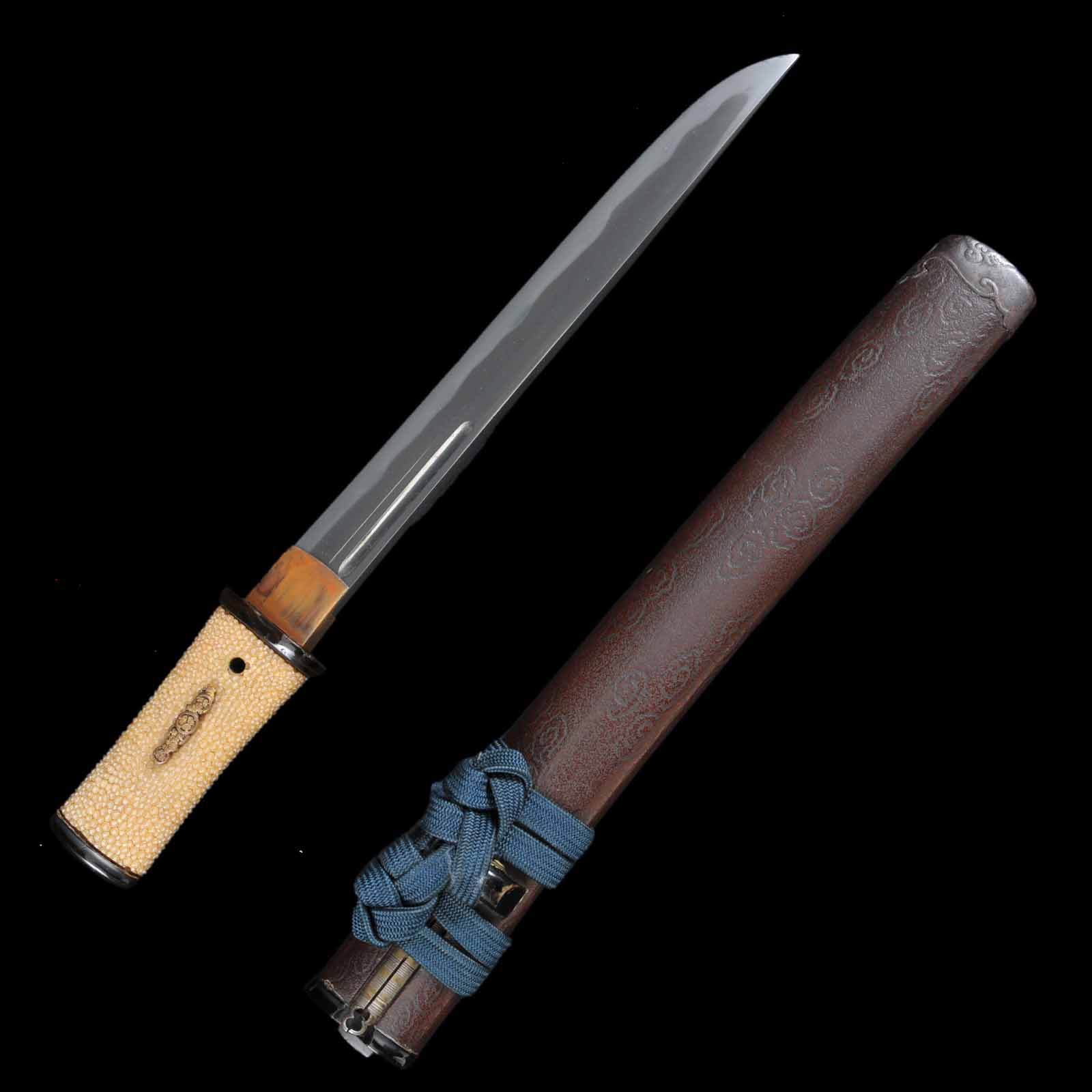 Tanto - Kane'ie - NBTHK Hozon Certificate - Aikuchi Koshirae - Ubu Nakago - Shinto Era - Shizuoka 63825