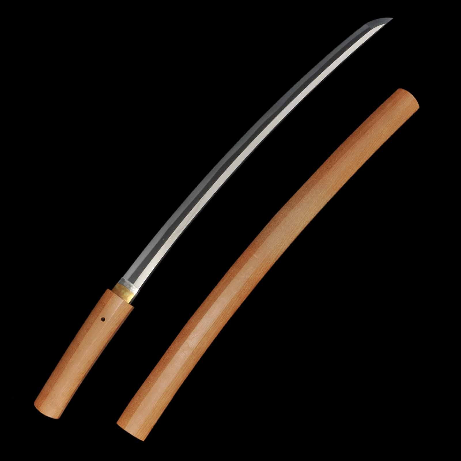 Wakizashi - Mumei(No Signature) - Shirasaya Koshirae - Suriage Nakago - Shinto Era - Gifu 47400