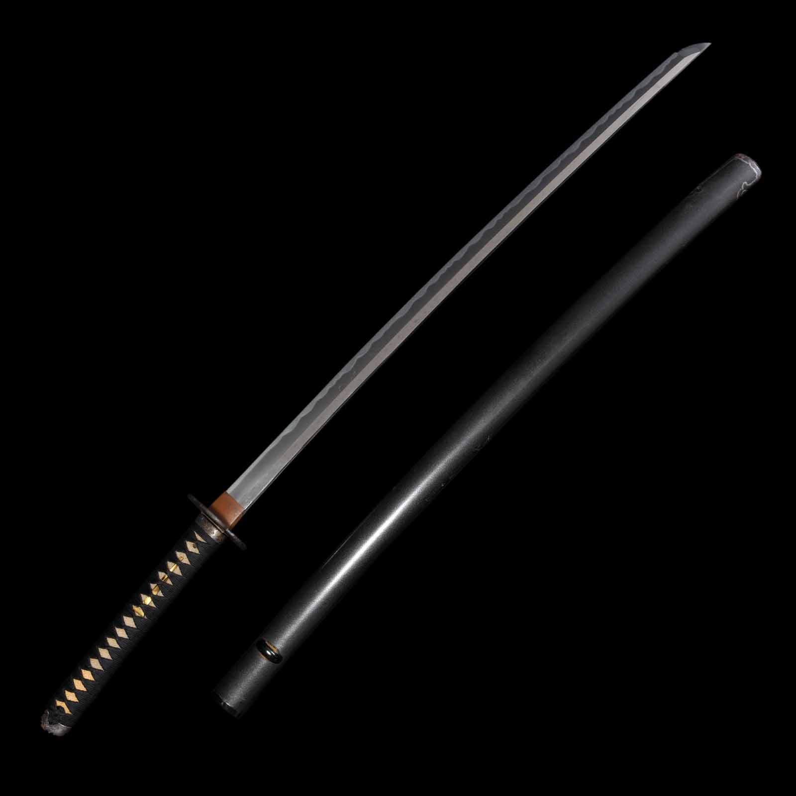 Katana - Ujifusa - Uchigatana/Shirasaya Koshirae - Ubu Nakago - Shinto Era - Aichi 15263