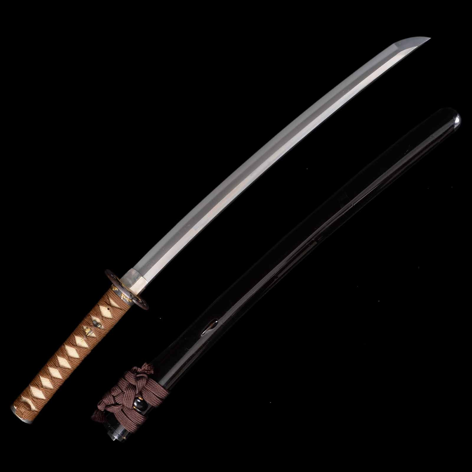 Wakizashi - Mumei(No Signature) - NBTHK Tokubetsu Kicho Certificate(Tadahiro) - Uchigatana Koshirae - Ubu Nakago - Shinto Era - Hokkaido 14963
