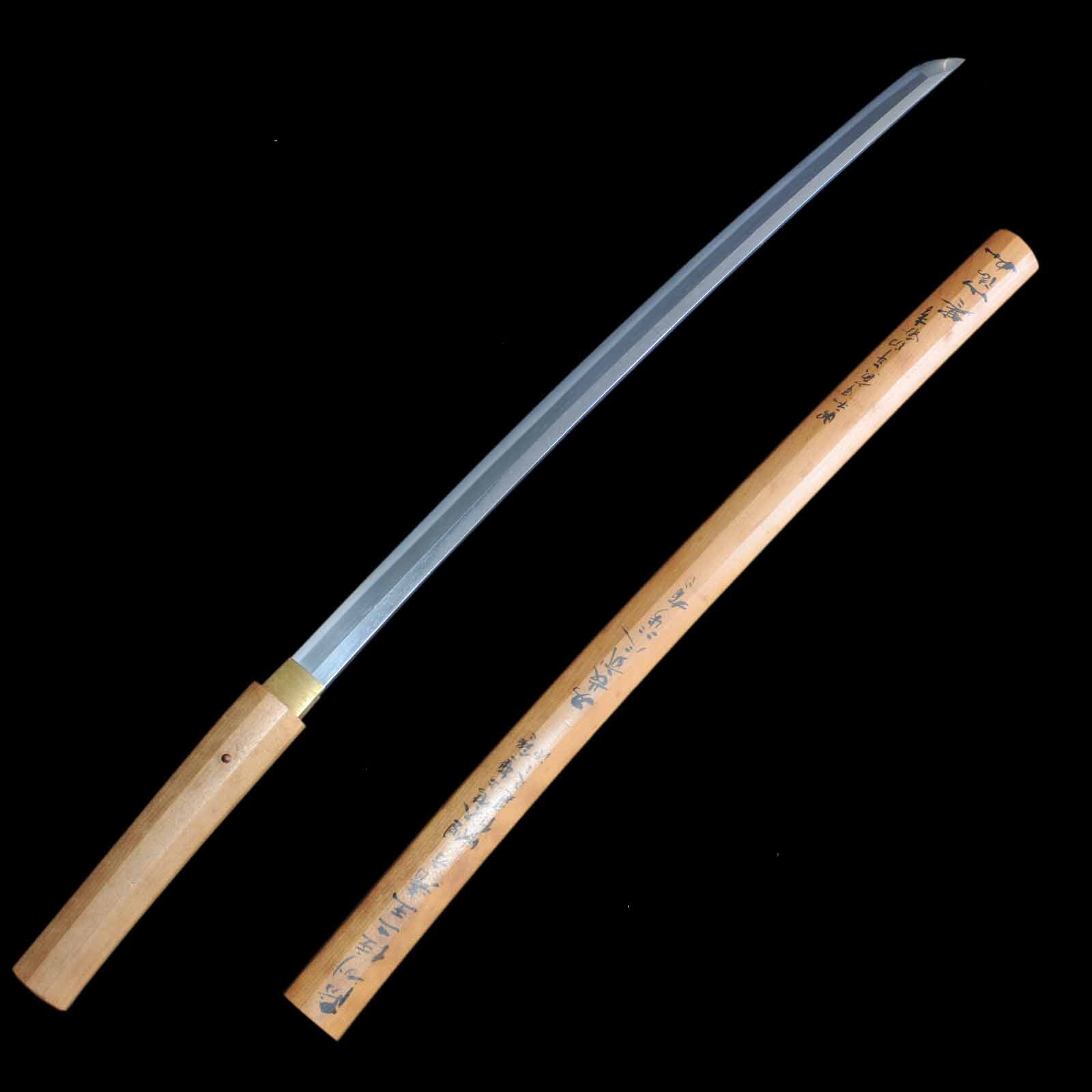 Katana - Mumei(No Signature) - NBTHK Tokubetsu Kicho Certificate - Shirasaya Koshirae(Sayagaki) - Suriage Nakago - Shinto Era - Tochigi 33519