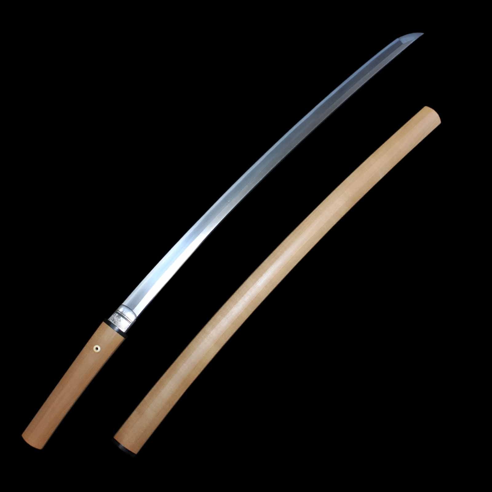 Katana - Kanetane - NBTHK Tokukbetsu Kicho Certificate - Shirasaya Koshirae - Suriage Nakago - Shinto Era - Hokkaido 32201