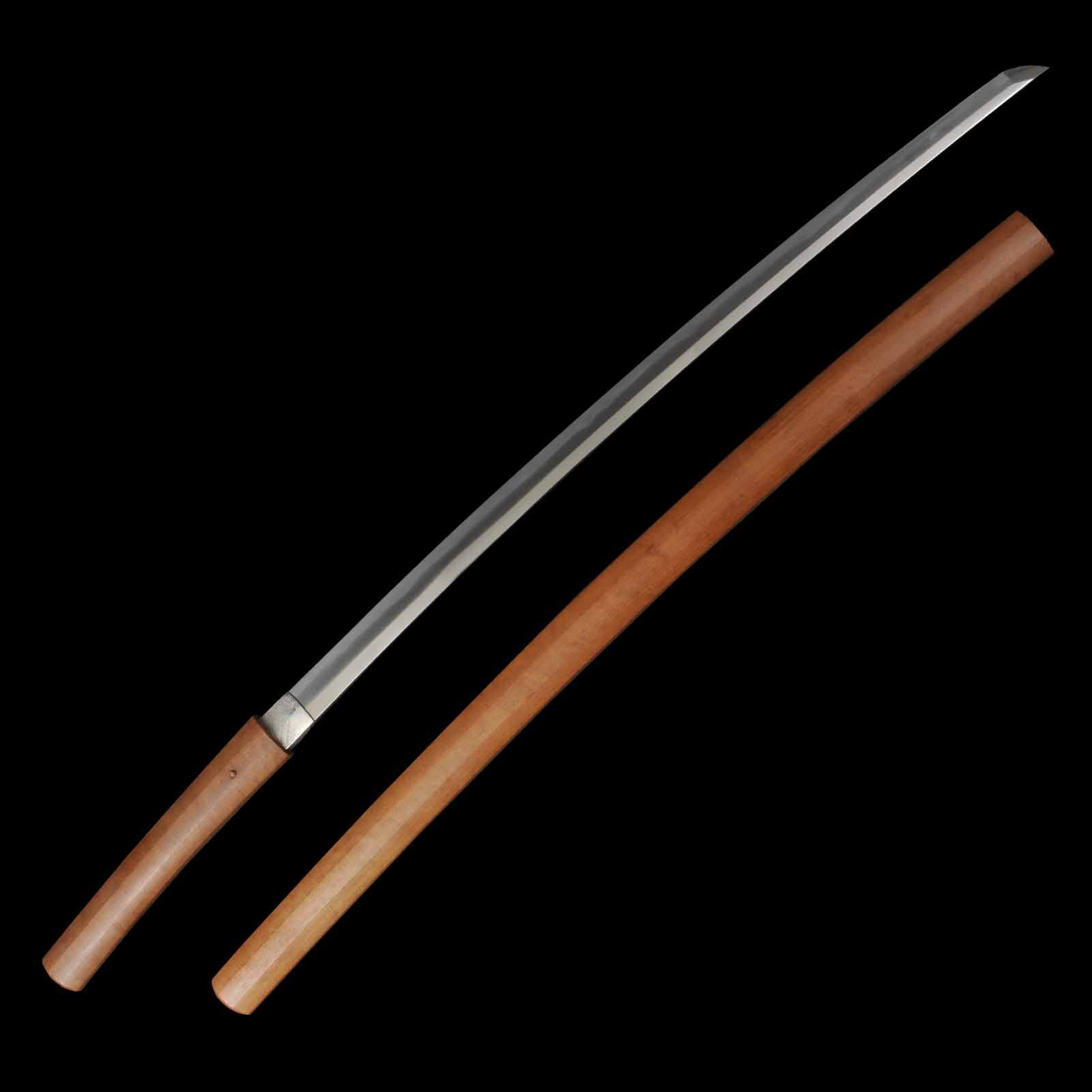 Katana - Hirotaka - NBTHK Certificate - Uchigatana/Shirasaya Koshirae - Suriage Nakago - Shinto Era