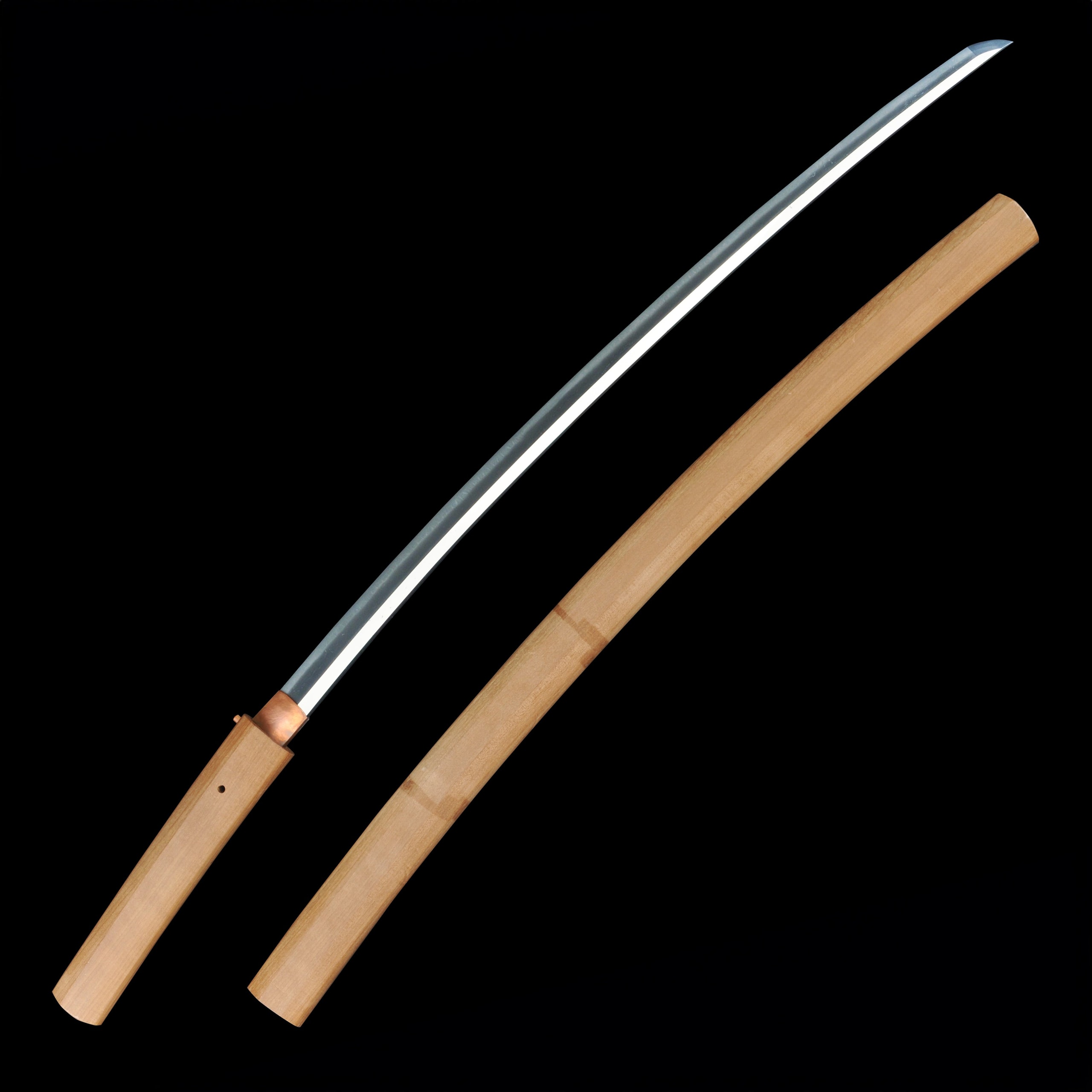 Katana - Mumei(No Signature) - NBTHK Hozon Certificate(Toshinaga) - Shirasaya - Suriage Nakago - Shinshinto Era - Shizuoka 72141