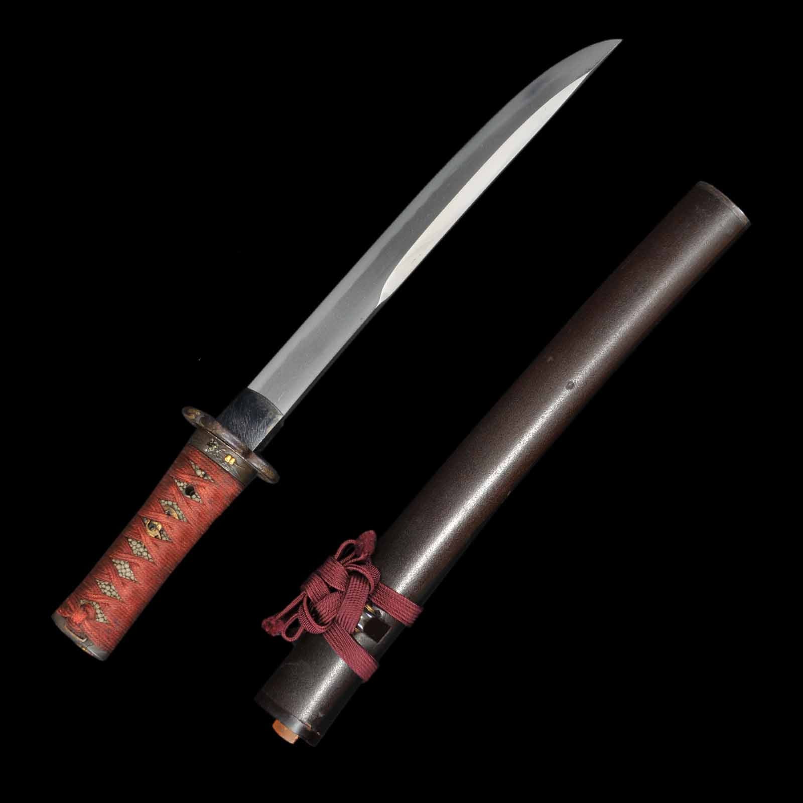 Tanto(Unokubi) - Masaoku - NBTHK Hozon Certificate - Tanto/Shirasaya Koshirae - Ubu Nakago - Shinshinto Era - Tokyo 199447