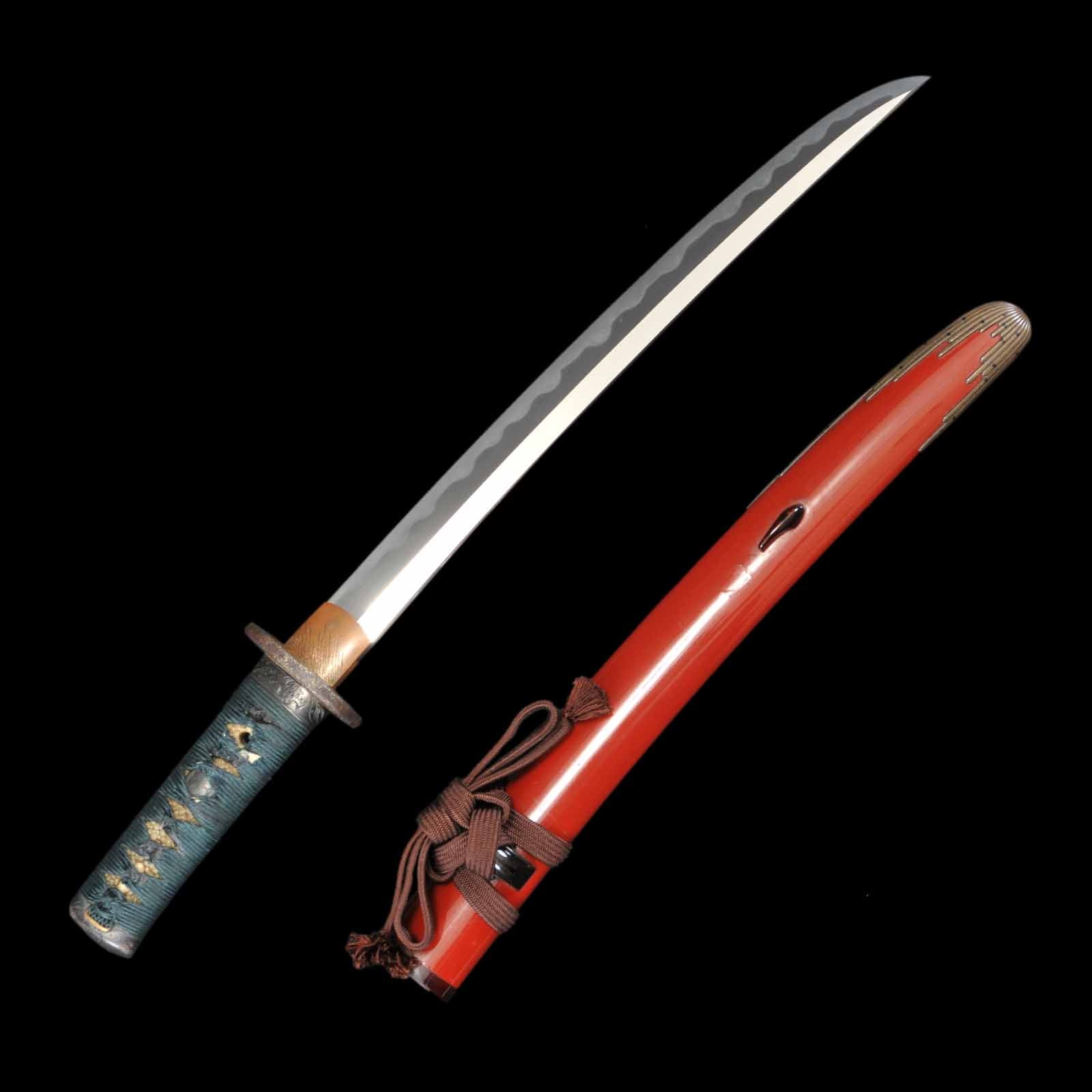 Tanto(Shobu-zukuri) - Toshizane - NBTHK Hozon Certificate - Tanto/Shirasaya Koshirae - Ubu Nakago - Shinshinto Era - Aichi 65374