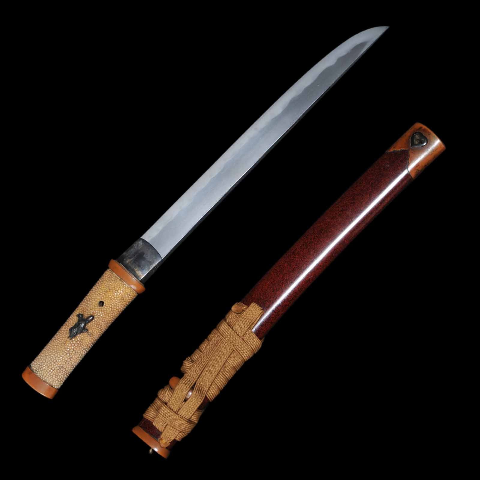 Tanto - Kanemune - Aikuchi/Shirasaya Koshirae - Ubu Nakago - Shinshinto Era - Saitama 44296