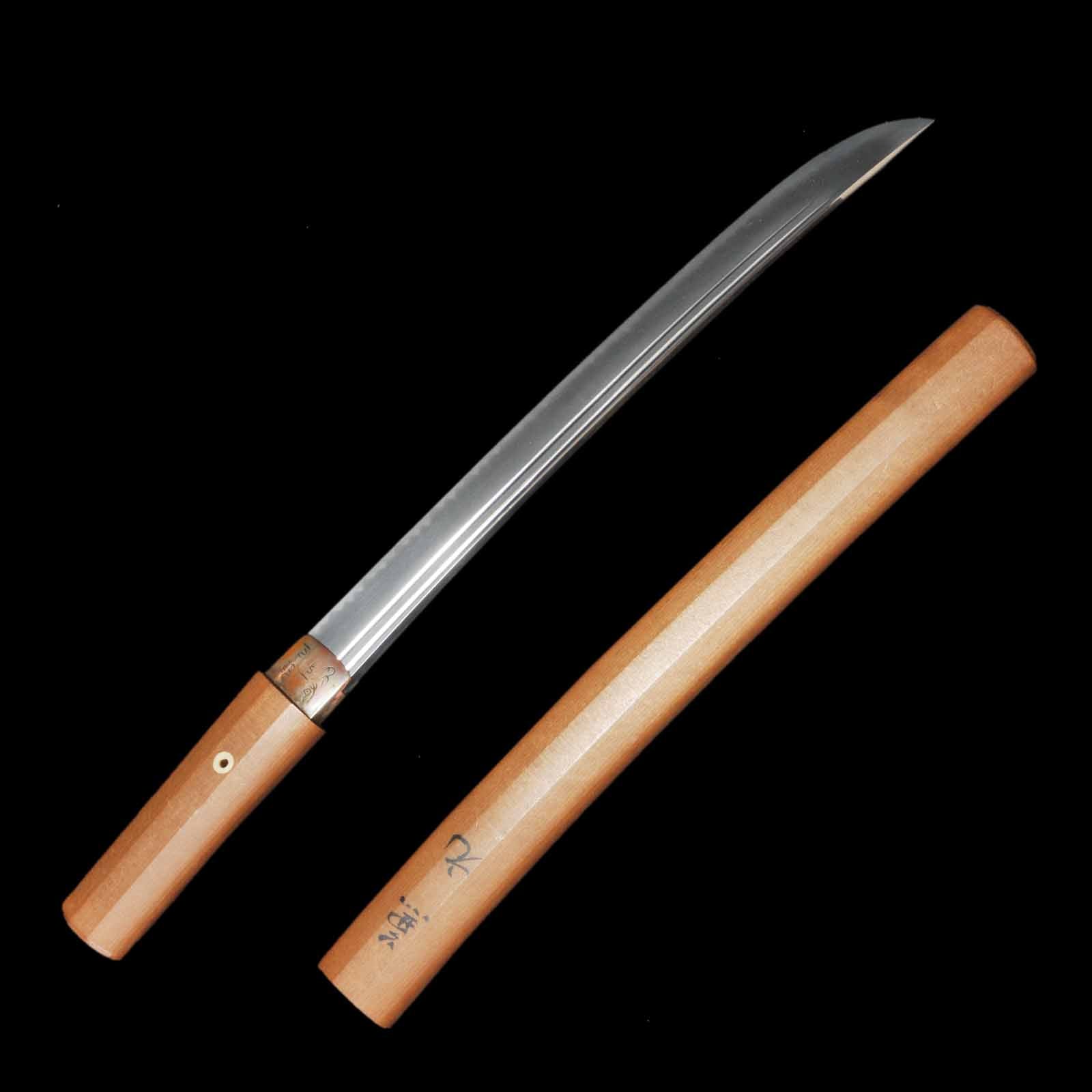 O-Tanto - Mumei(No Signature) - Shirasaya Koshirae - Suriage Nakago - Shinshinto Era - Kyoto 61577