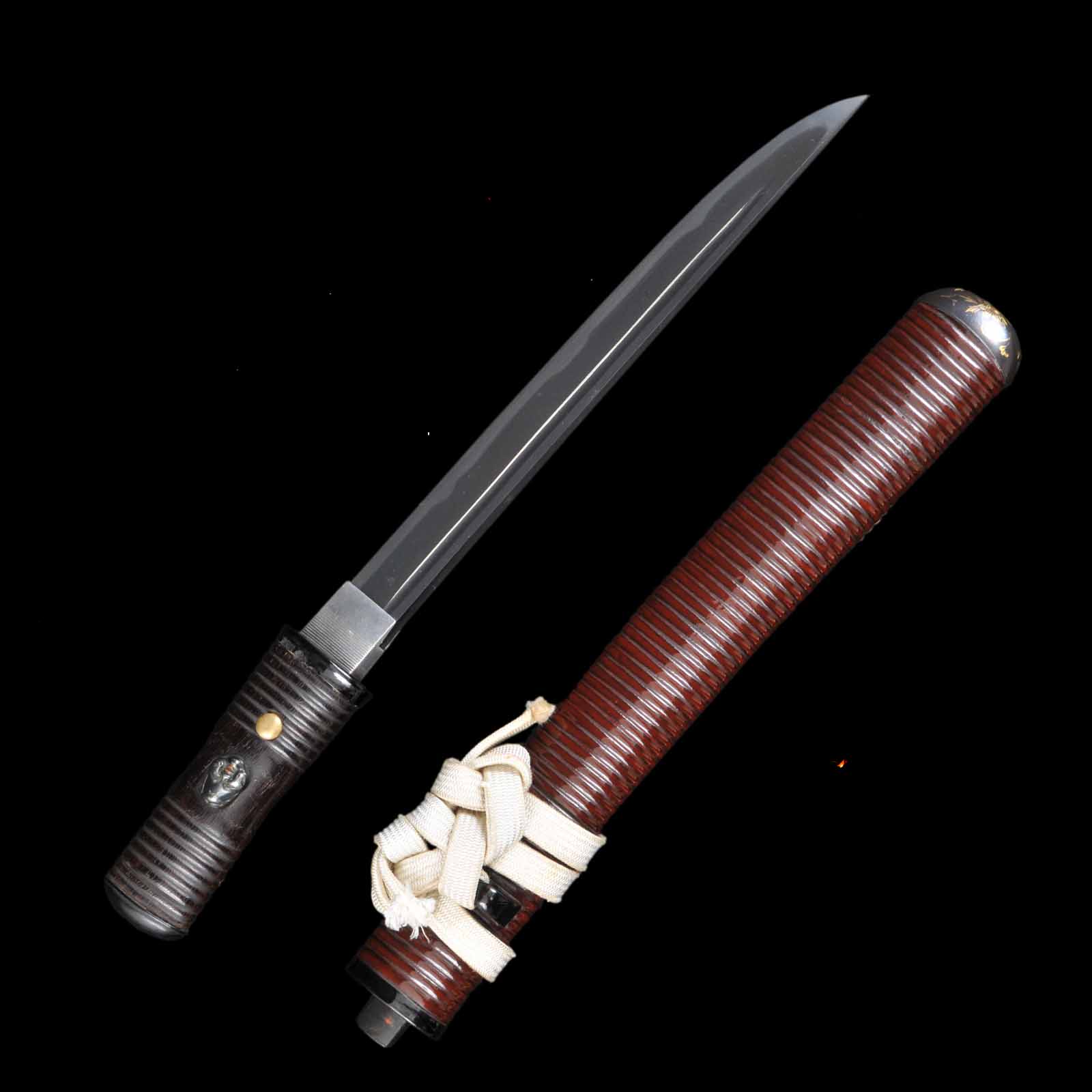 Tanto - Masahide - NBTHK Kicho Certificate - Aikuchi/Shirasaya Koshirae - Ubu Nakago - Shinshinto Era - Niigata 014941